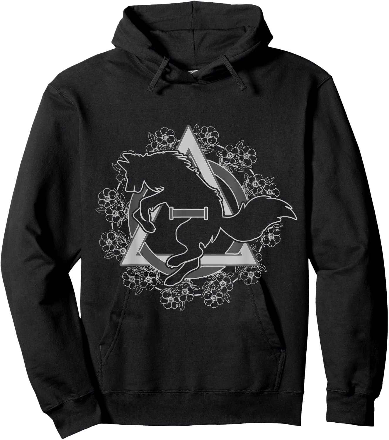 Therian Theta Delta Wolf Hound Fox Dog Otherkin Furry Hoodie - Hoodie | Black