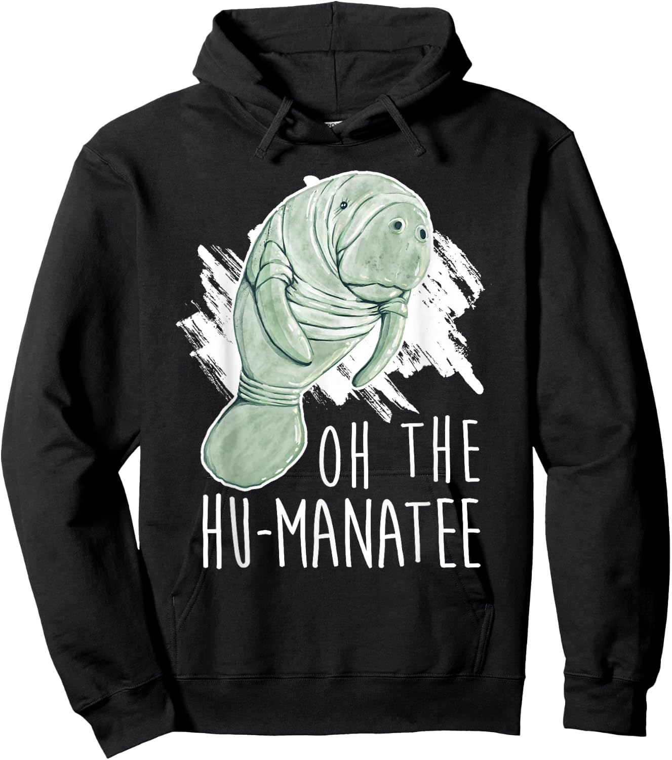 Manatee Appreciation Day I Oh The Hu-Manatee Hoodie - Hoodie | Black
