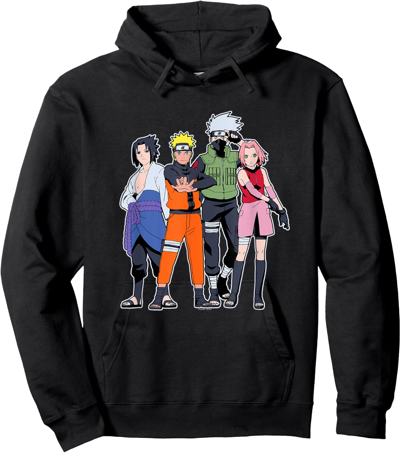 Naruto Shippuden Team 7 Group Anime Hoodie - Hoodie | Black