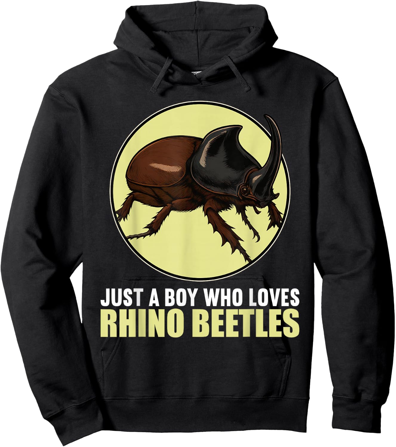 Just a Boy who loves Rhino Beetles Rhino Beetle Hoodie - Hoodie | Black