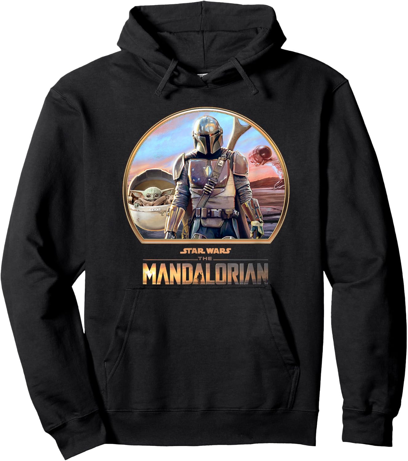 The Mandalorian Mando And The Child Hoodie - Hoodie | Black