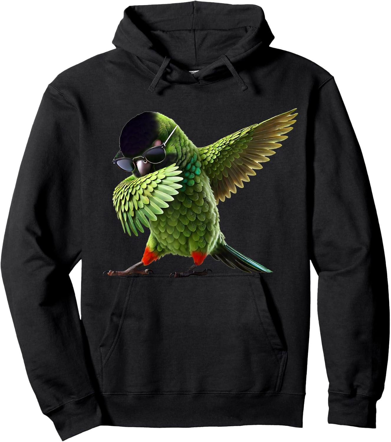 Dabbing Nanday Conure Parrot Lover Birding Hoodie - Hoodie | Black