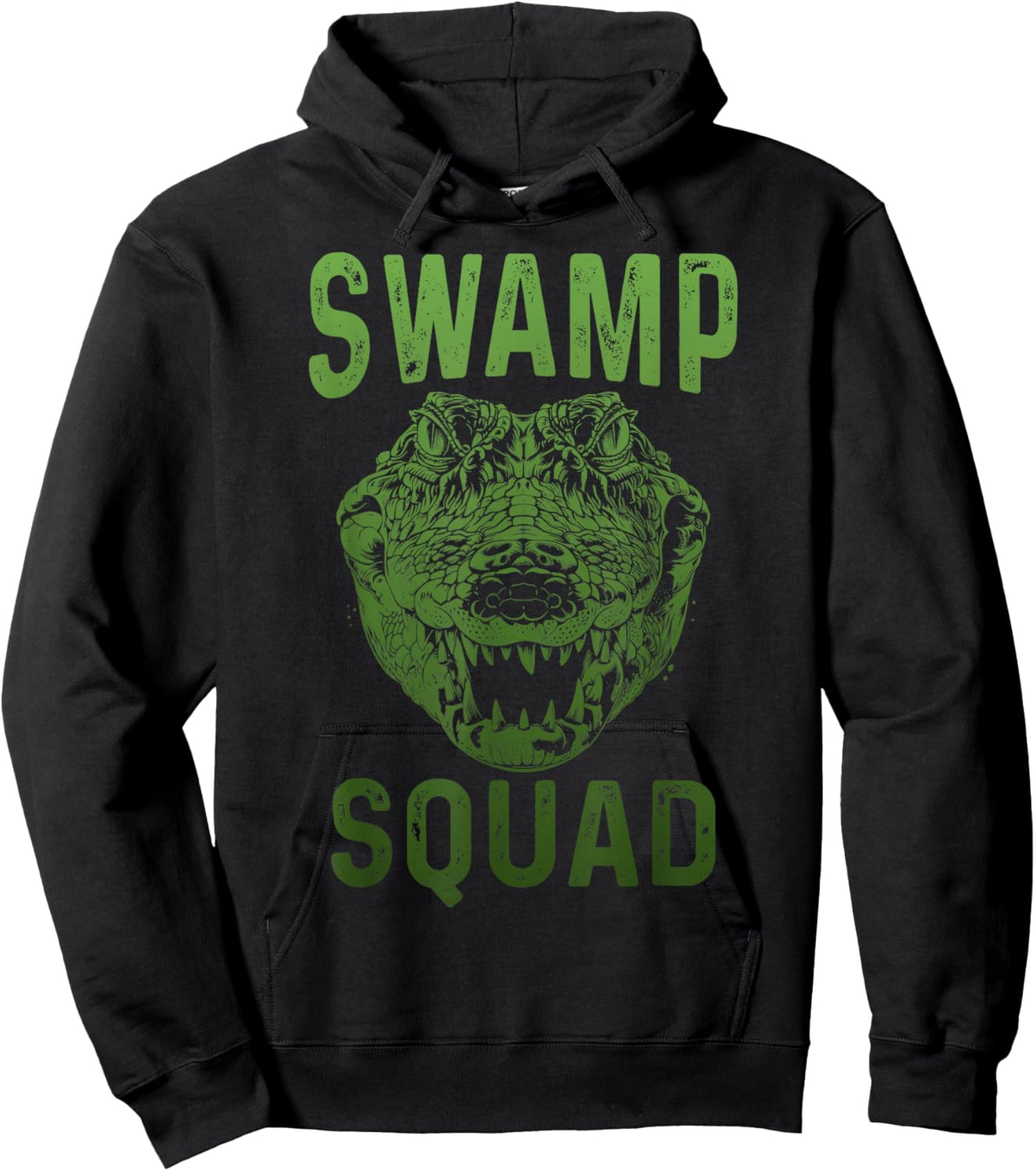 Swamp Alligator Squad Reptile Gator Lover Funny Hoodie - Hoodie | Black