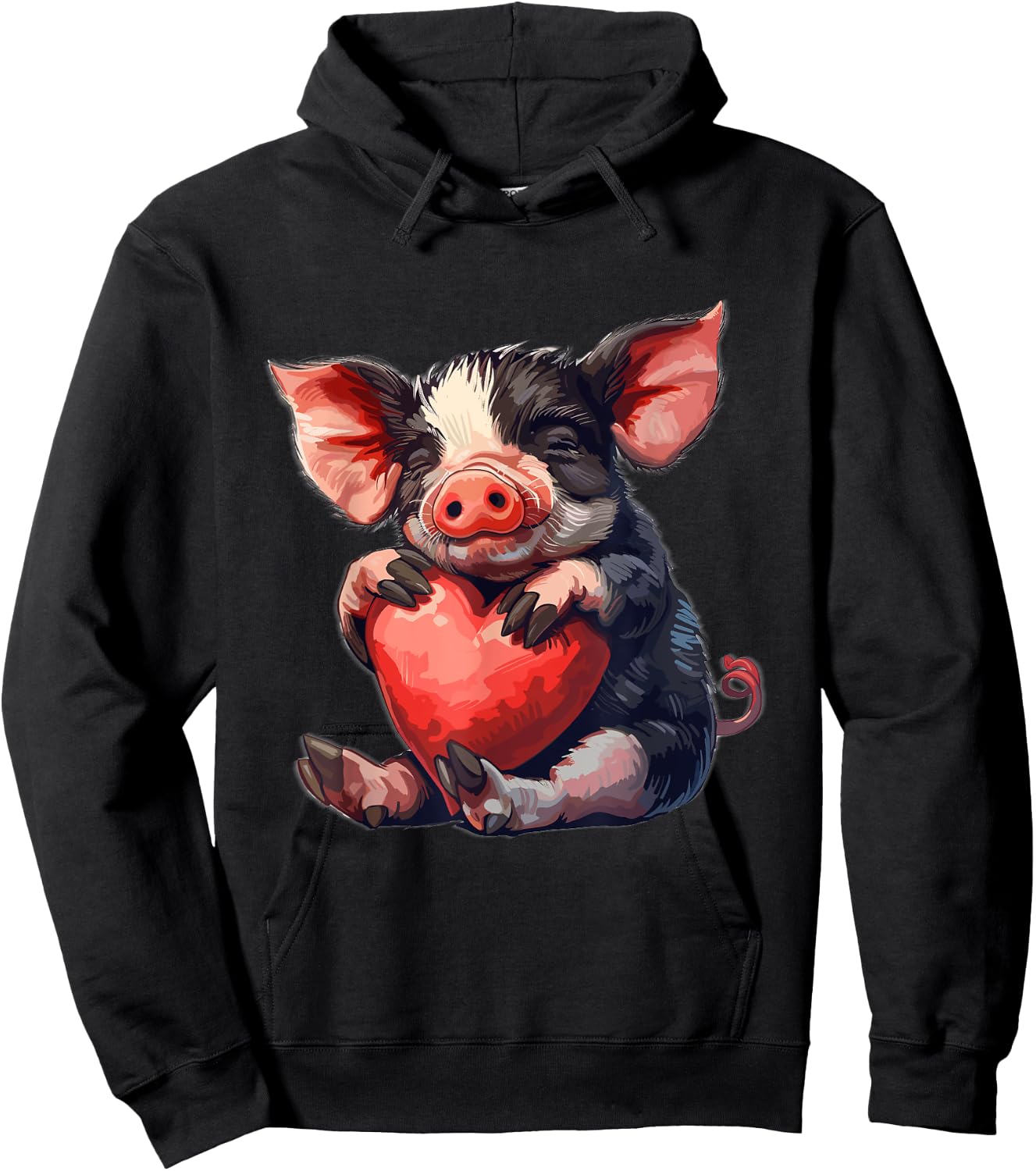 Kune Kune Pig Baby Kune Kune Girl Kune Kune Pig Hoodie - Hoodie | Black