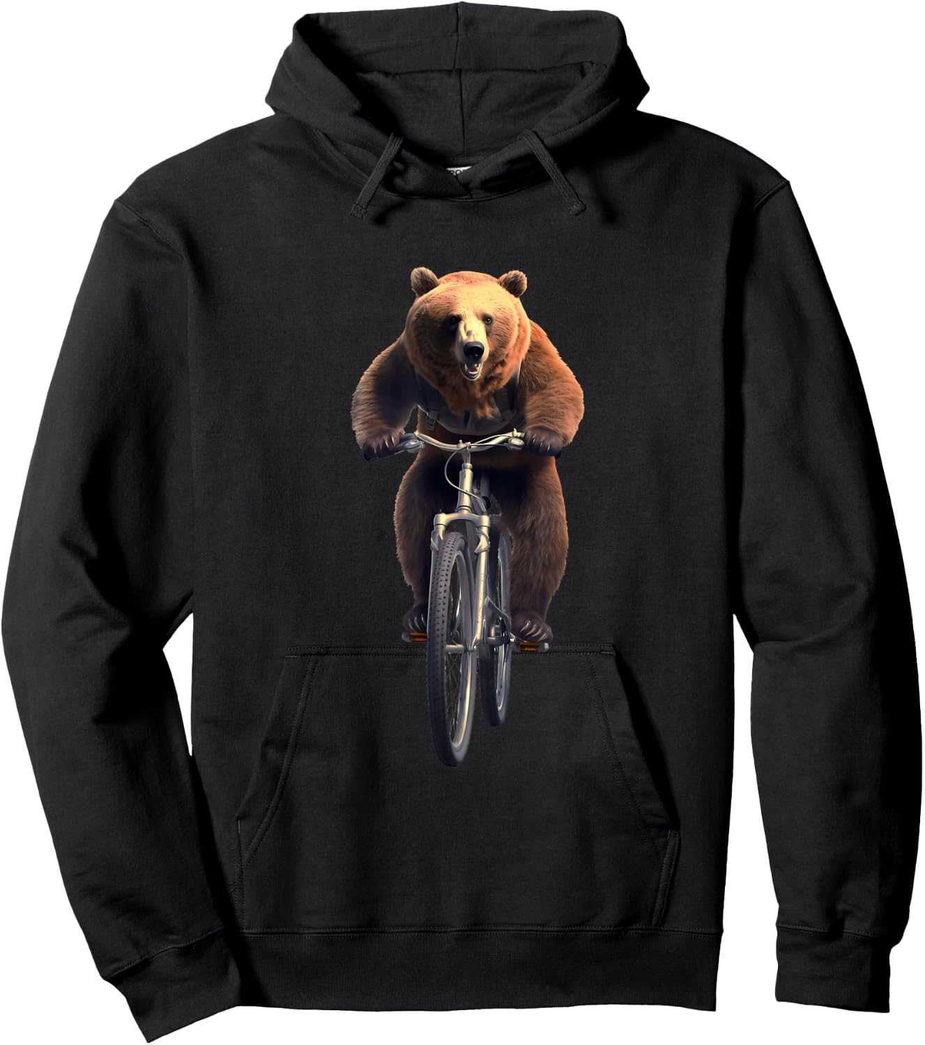 Bear Bike Cycling Hoodie - Hoodie | Black