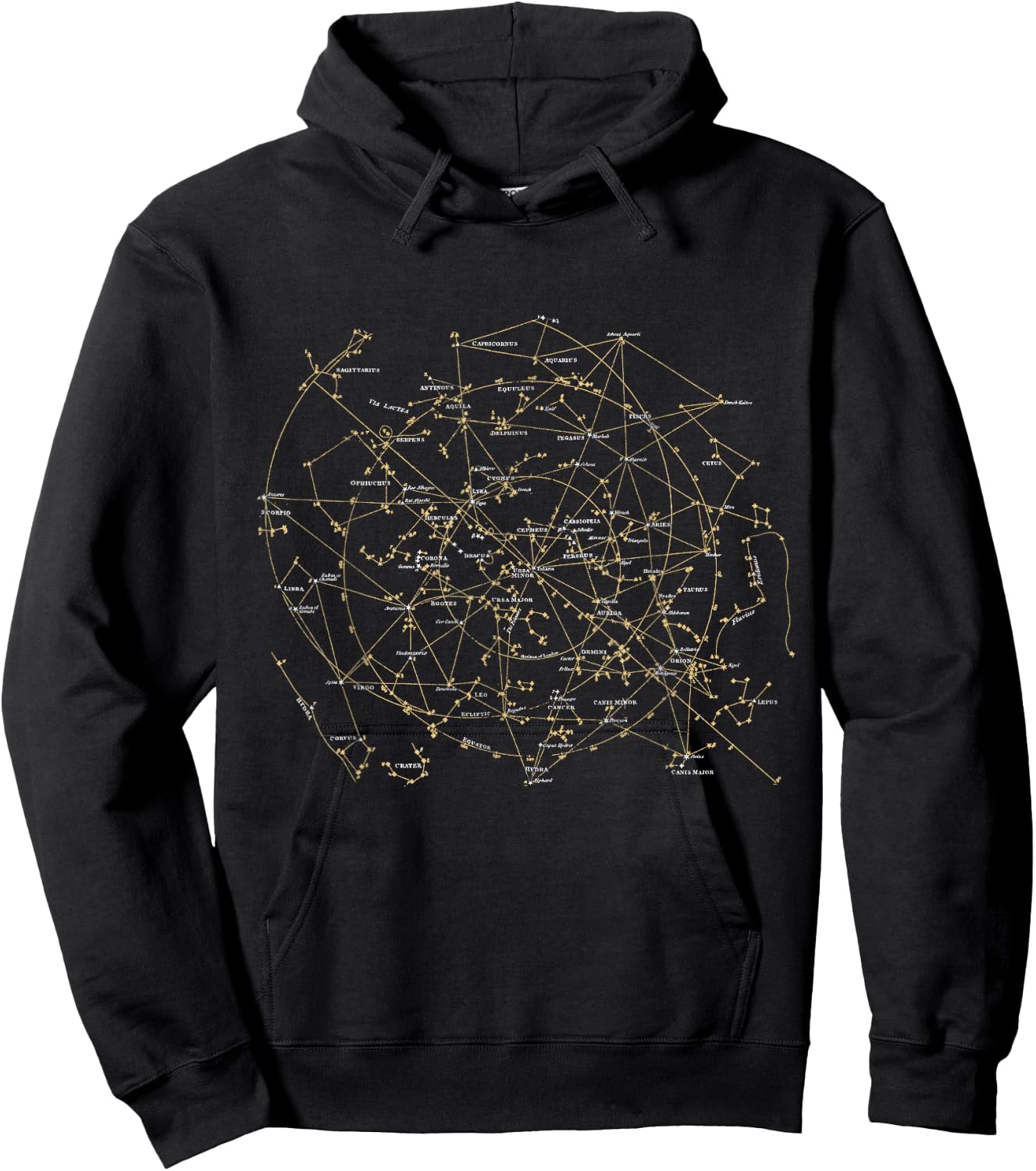 Stars Constellations Astronomy Cosmos Galaxy Hoodie - Hoodie | Black
