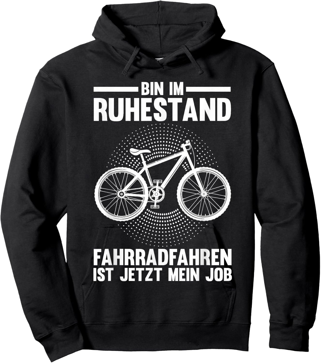 Bin im Ruhestand Fahrradfahren Fahrrad Miete Hoodie - Hoodie | Black