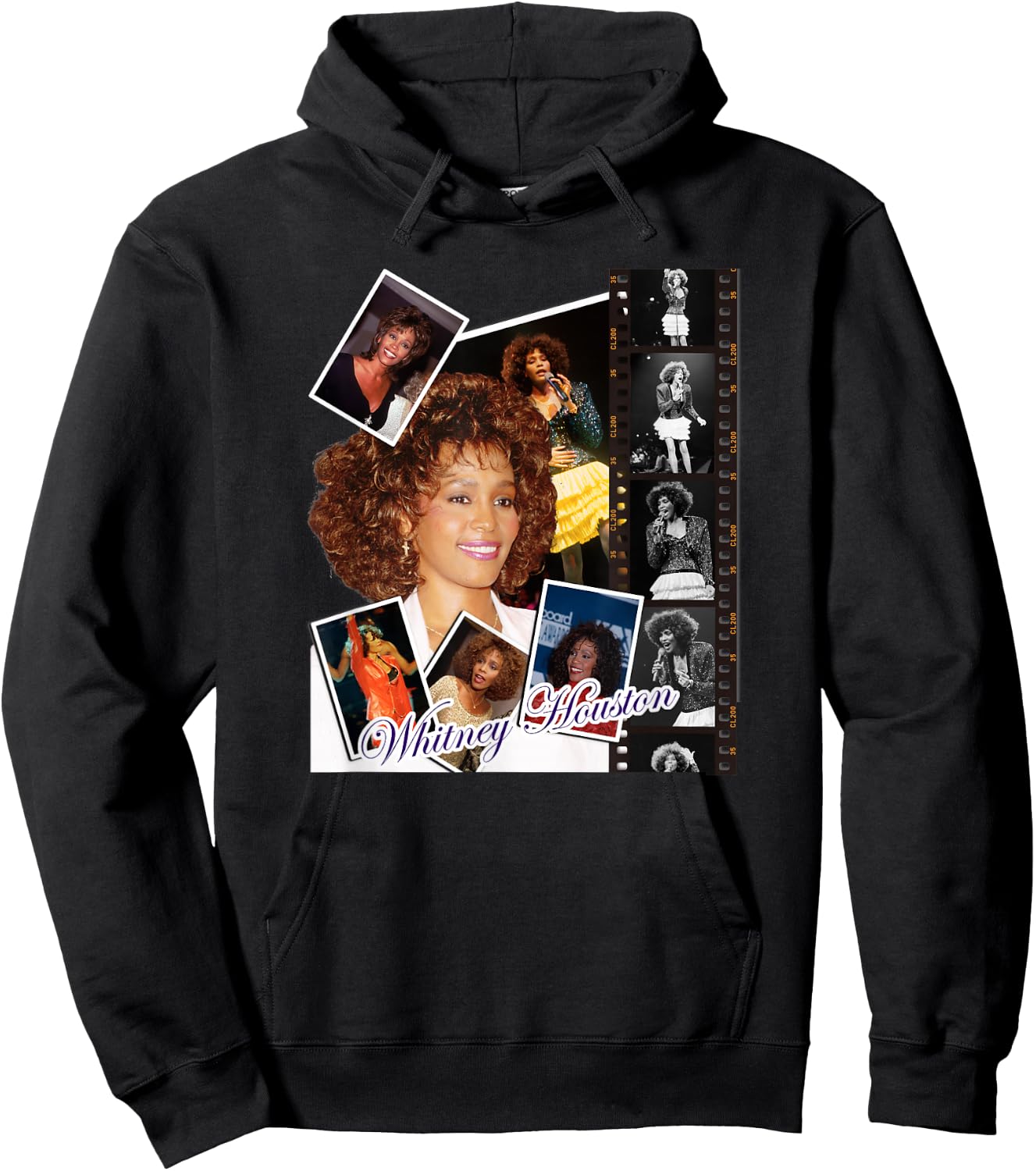 Whitney Houston_003 , Black, S Hoodie - Hoodie | Black
