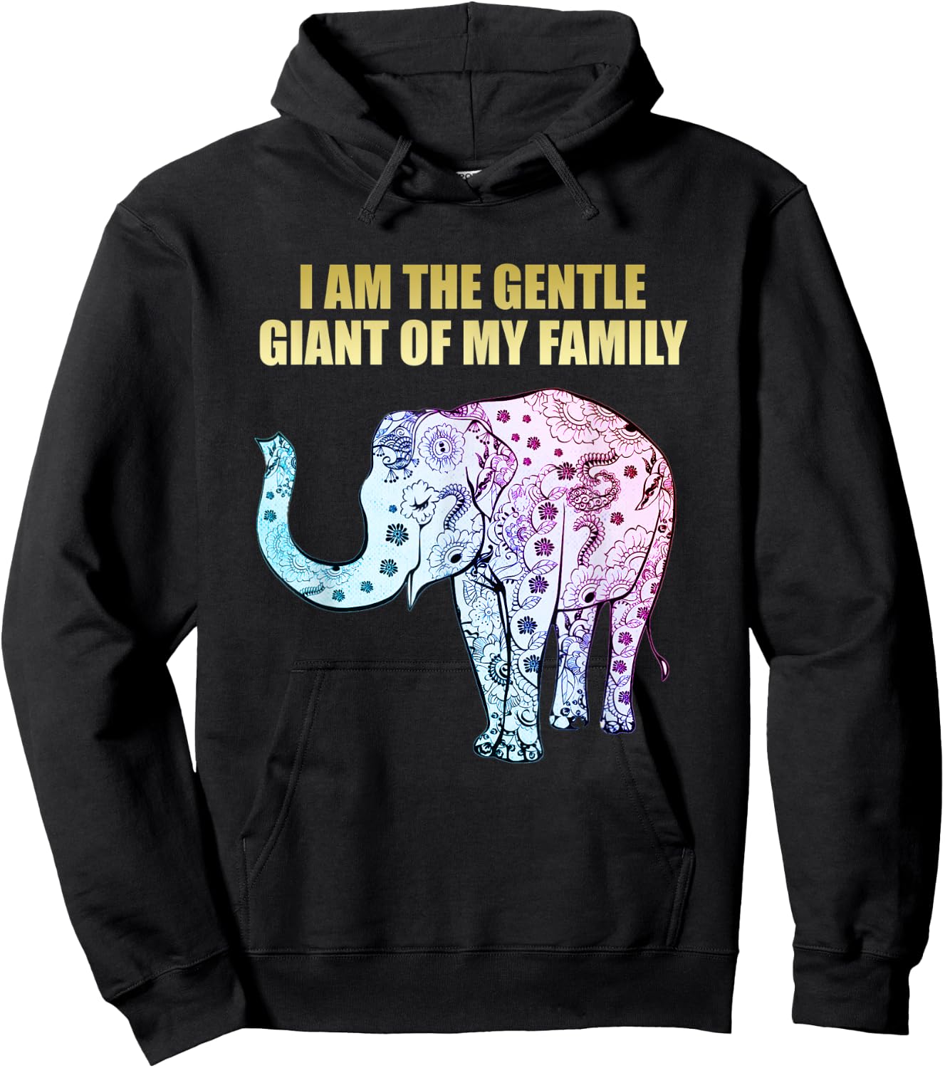Elephant Gentle Giant Hoodie - Hoodie | Black