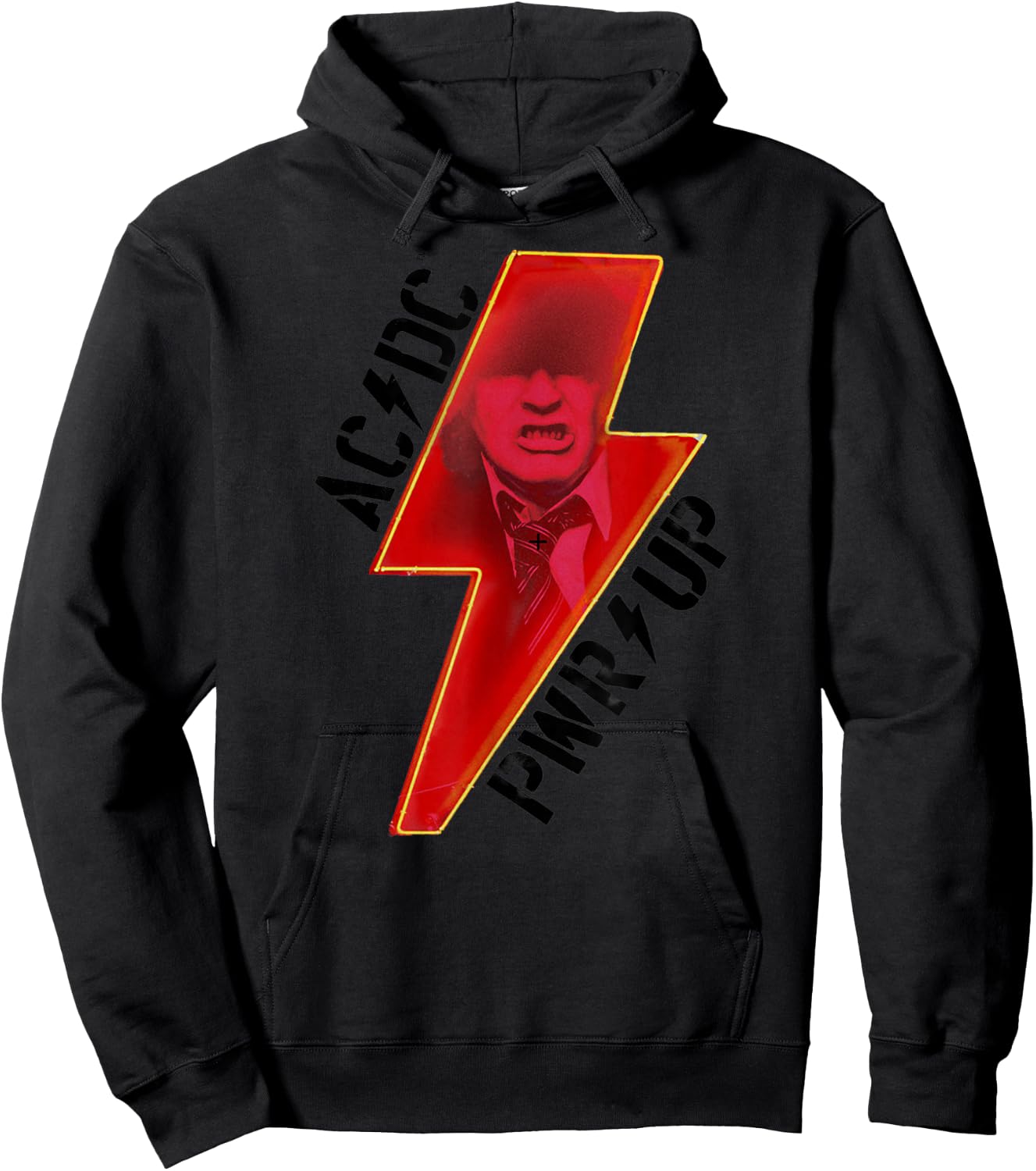 Offizielles AC/DC PWRUP Album Bolt Rock Musik Band Logo Hoodie - Hoodie | Black