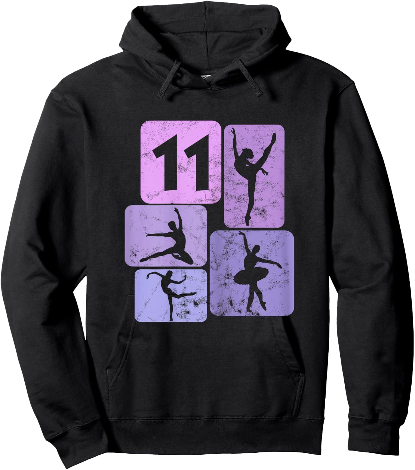 11e Anniversaire Danseur Ballet Ballerine 11 Ans Fille Hoodie - Hoodie | Black