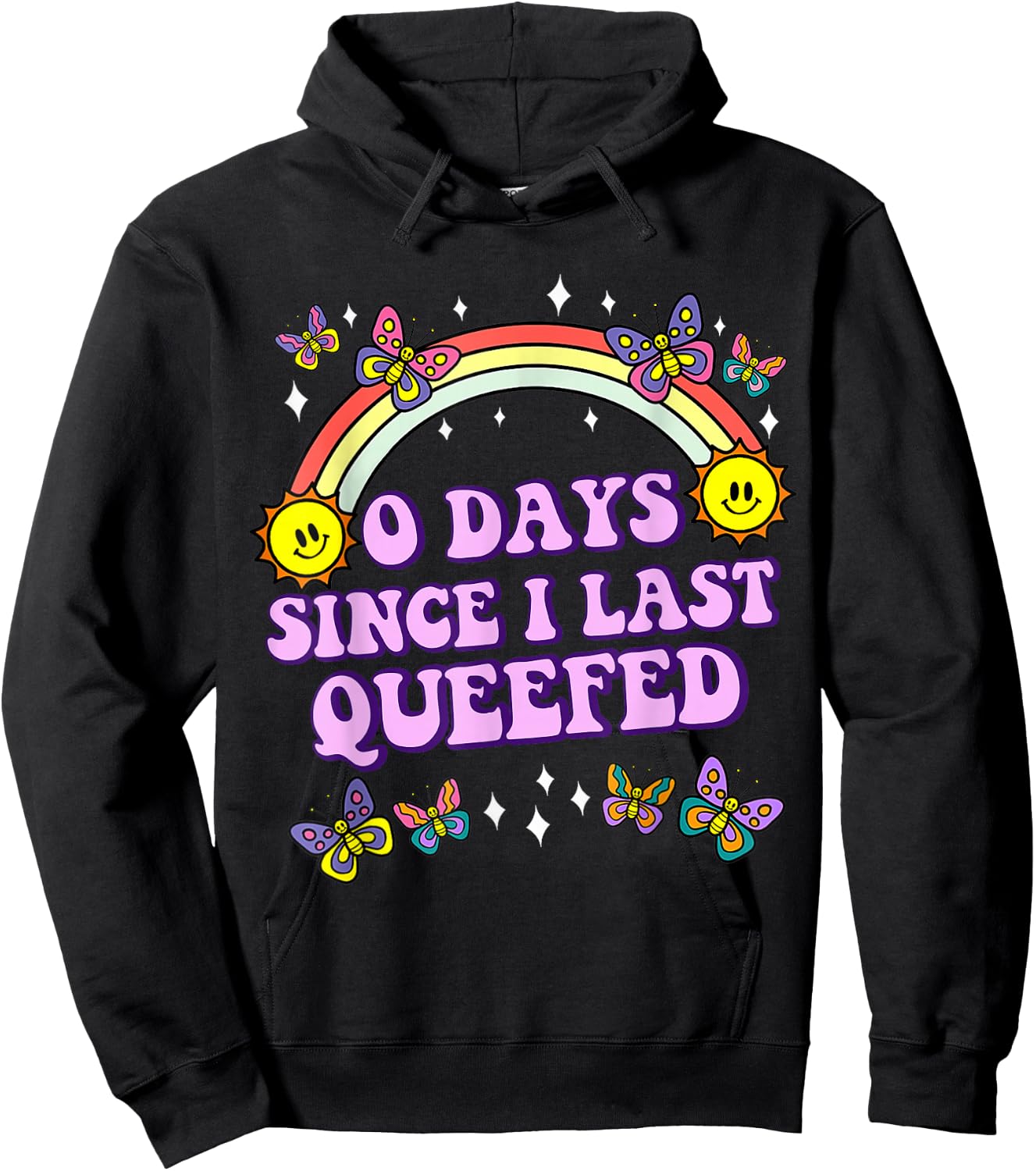 Love Queefing Queef Funny Queefed Embarrassing Adult Humor Hoodie - Hoodie | Black