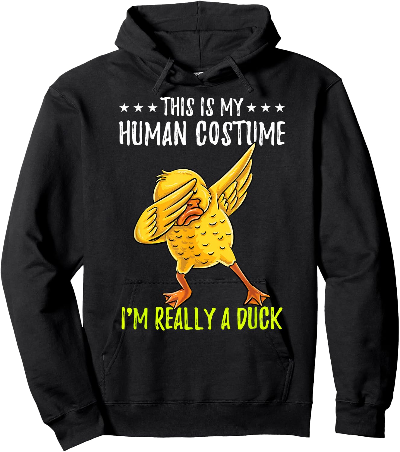This Is My Human Costume Duck Halloween Hoodie - Hoodie | Black