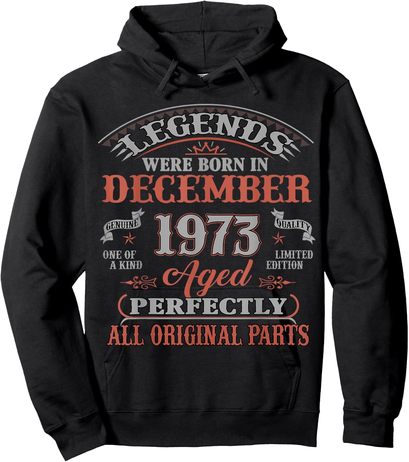 52 Yrs Old Hoodie - Hoodie | Black