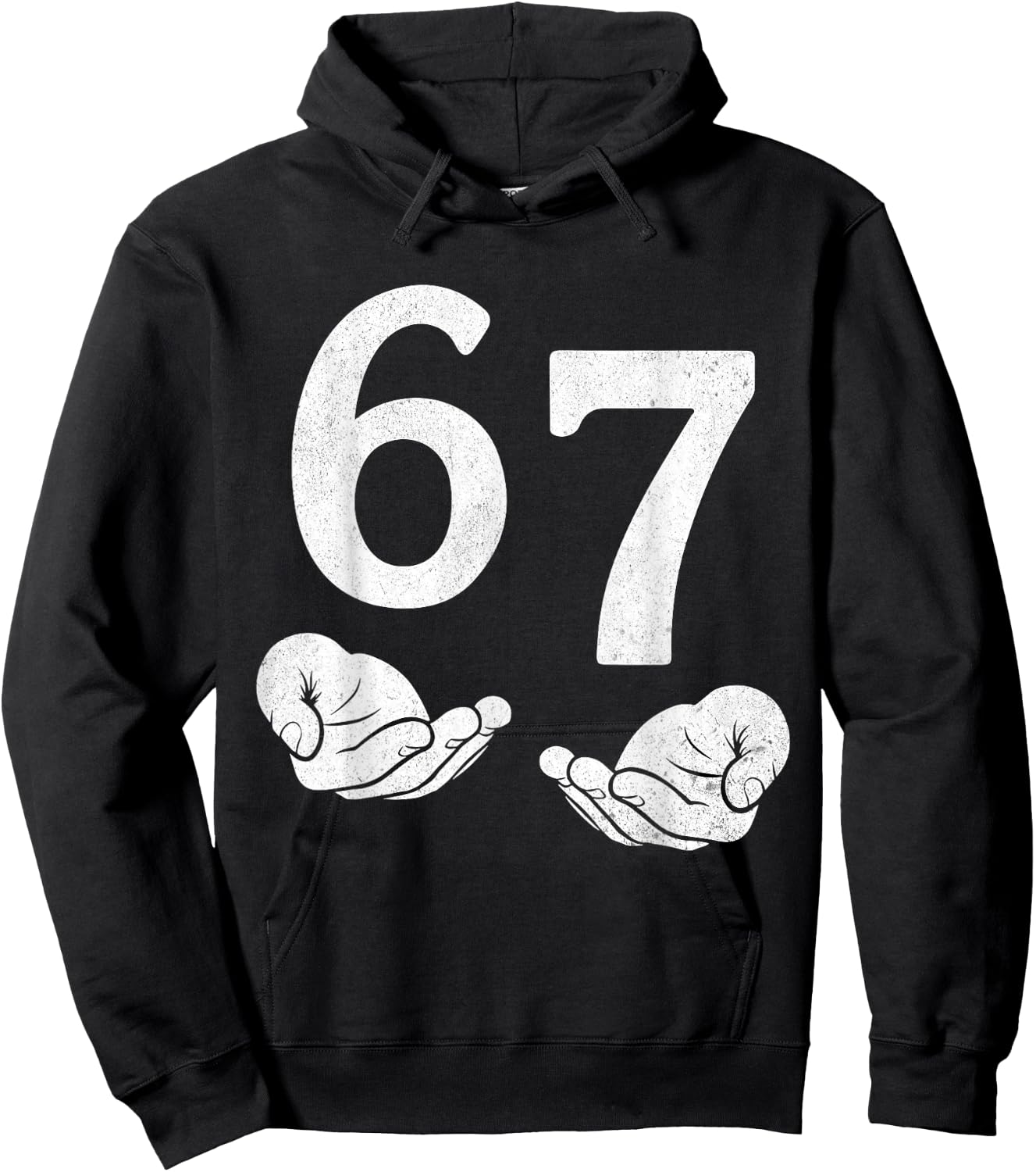 Fun Six Seven 6 7 Funny 67 Gen Alpha Slang 6-7 Meme School Hoodie - Hoodie | Black
