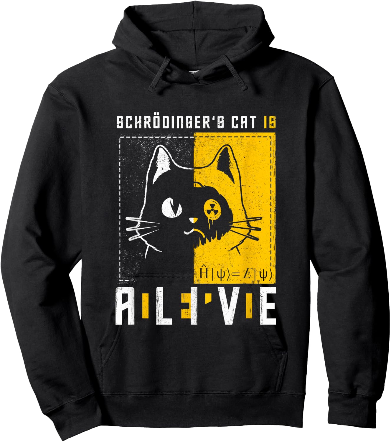Schrödingers Katze Katzenzustand Quantenmechanik Physiker Hoodie - Hoodie | Black