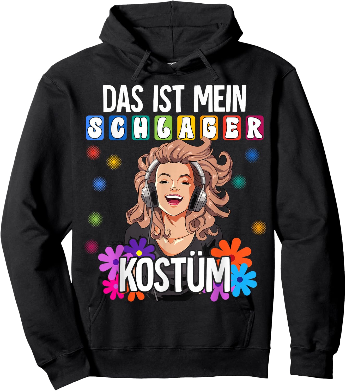 Das Ist Mein Schlager Costume Schlager , black Hoodie - Hoodie | Black