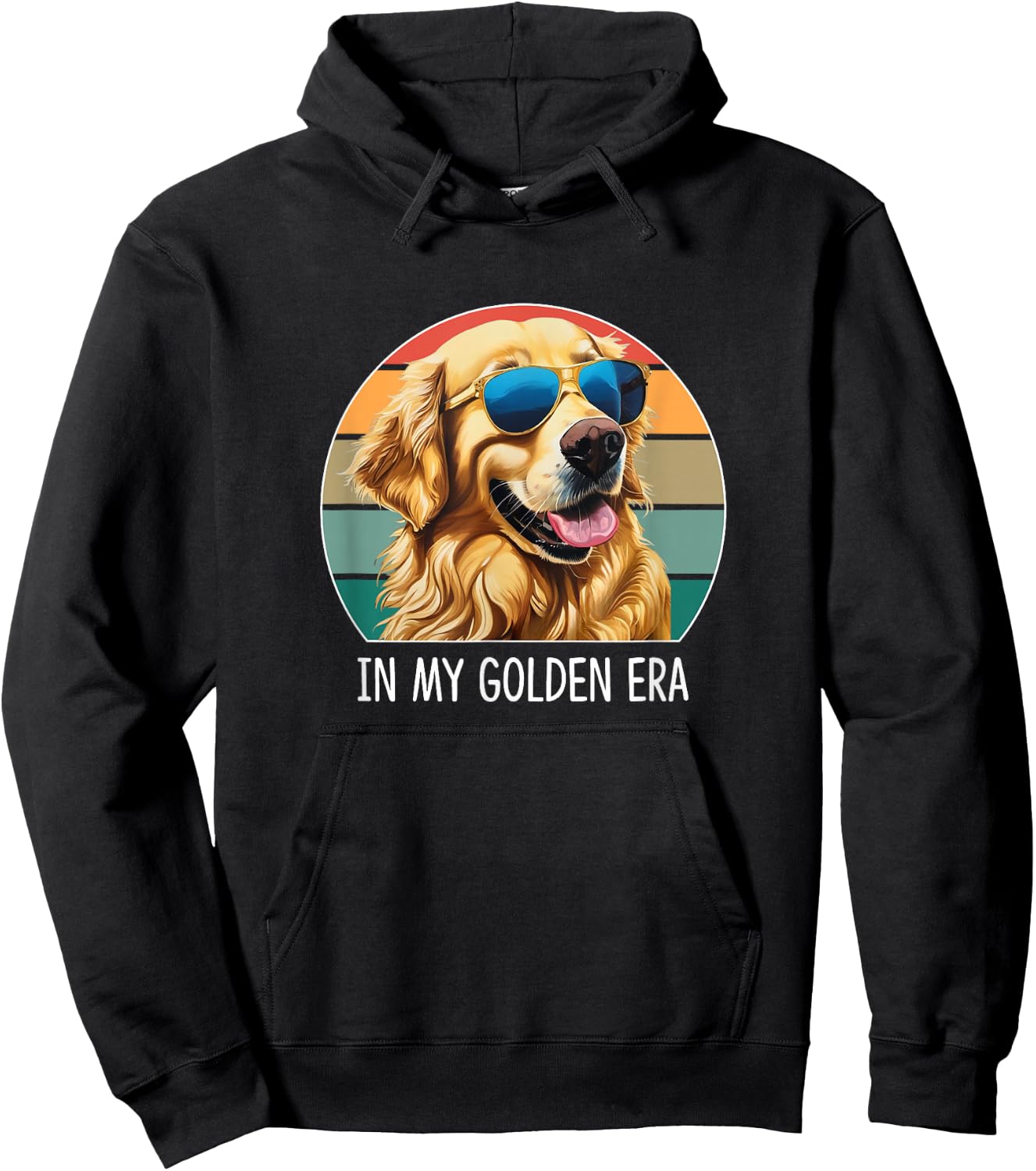 In My Golden Era - Golden Retriever Hoodie - Hoodie | Black