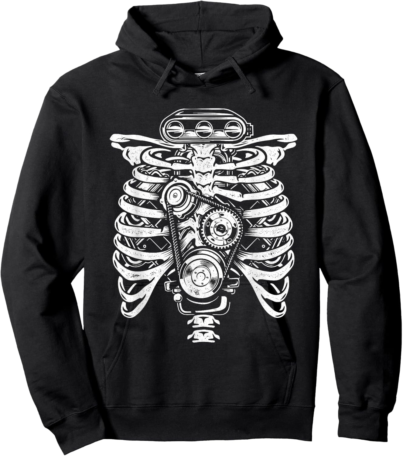 Car Guy Skeleton - Car Collector Auto Mechanic Hoodie - Hoodie | Black