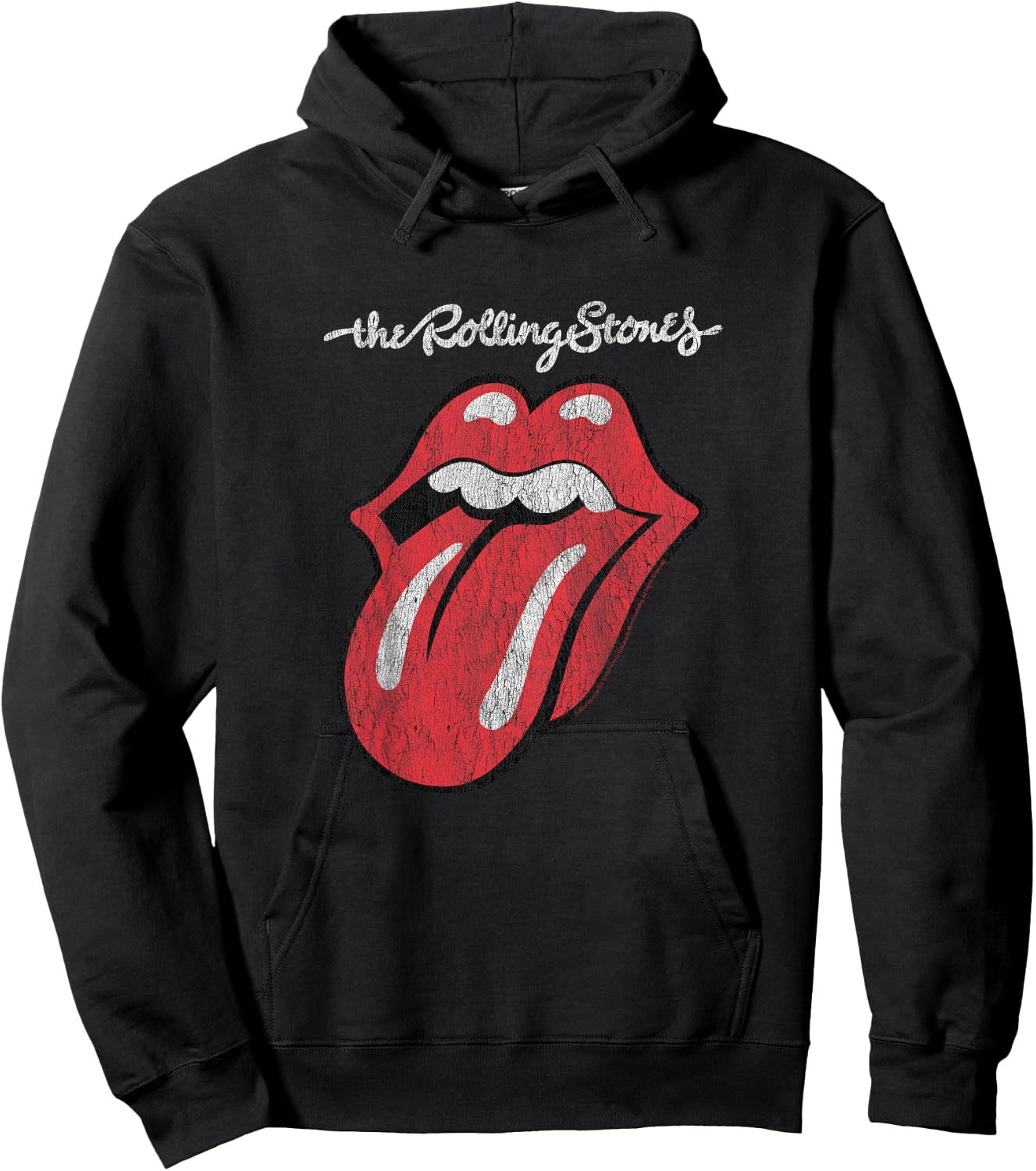 Children's The Rolling Stones Script Tongue Logo , black Hoodie - Hoodie | Black