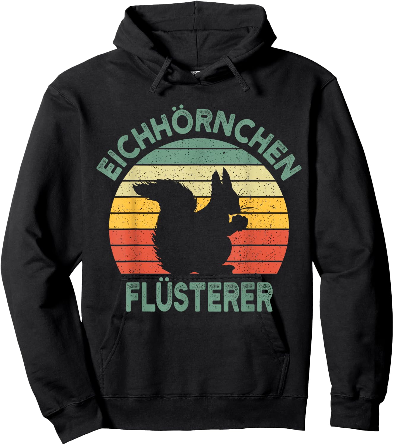 Squirrel Whisperer Vintage Funny Gift Hoodie - Hoodie | Black