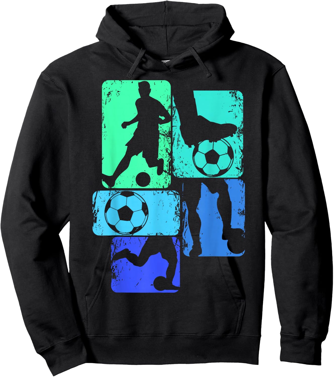 Football Player Boys Kids , black Hoodie - Hoodie | Black
