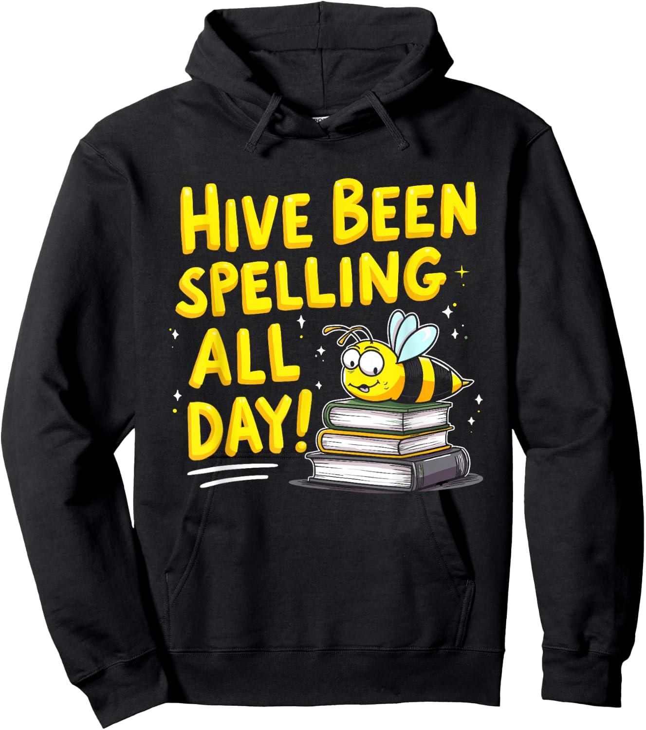 Spelling Bee Humor Spelling Champion Word Nerd Spelling Hoodie - Hoodie | Black