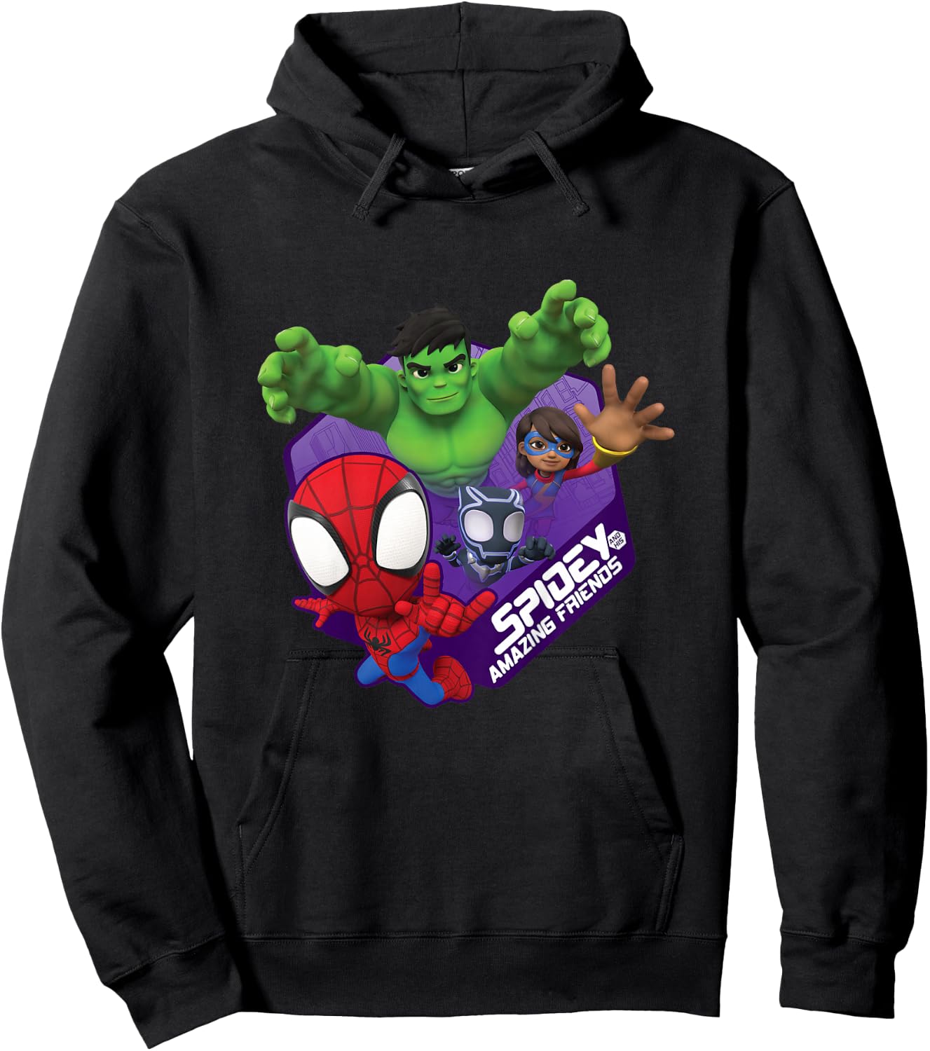 Children's Marvel Spidey and His Amazing Friends Boys , blue Hoodie - Hoodie | Black