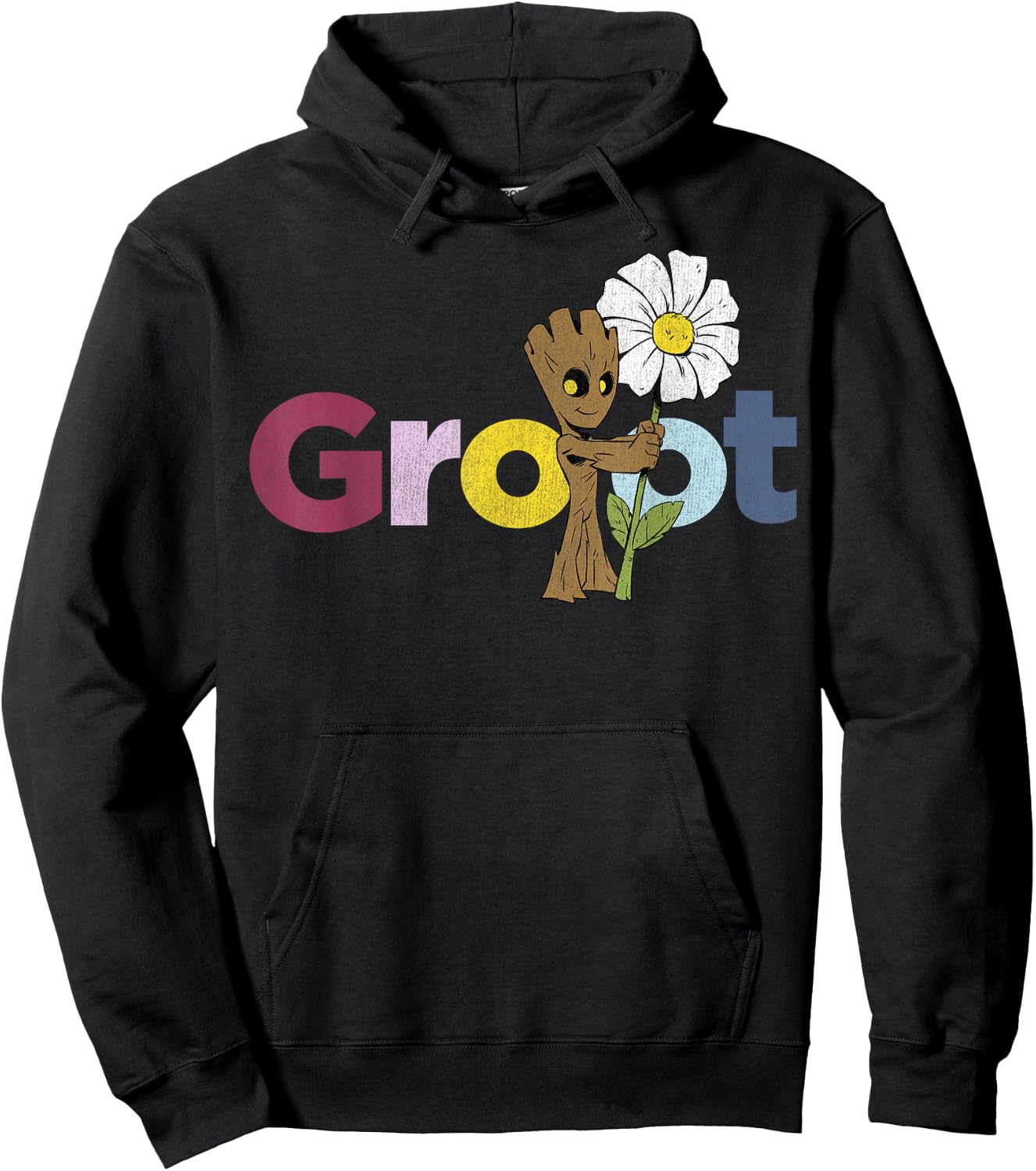 Marvel Guardians of The Galaxy Groot Flower Small Hoodie - Hoodie | Black