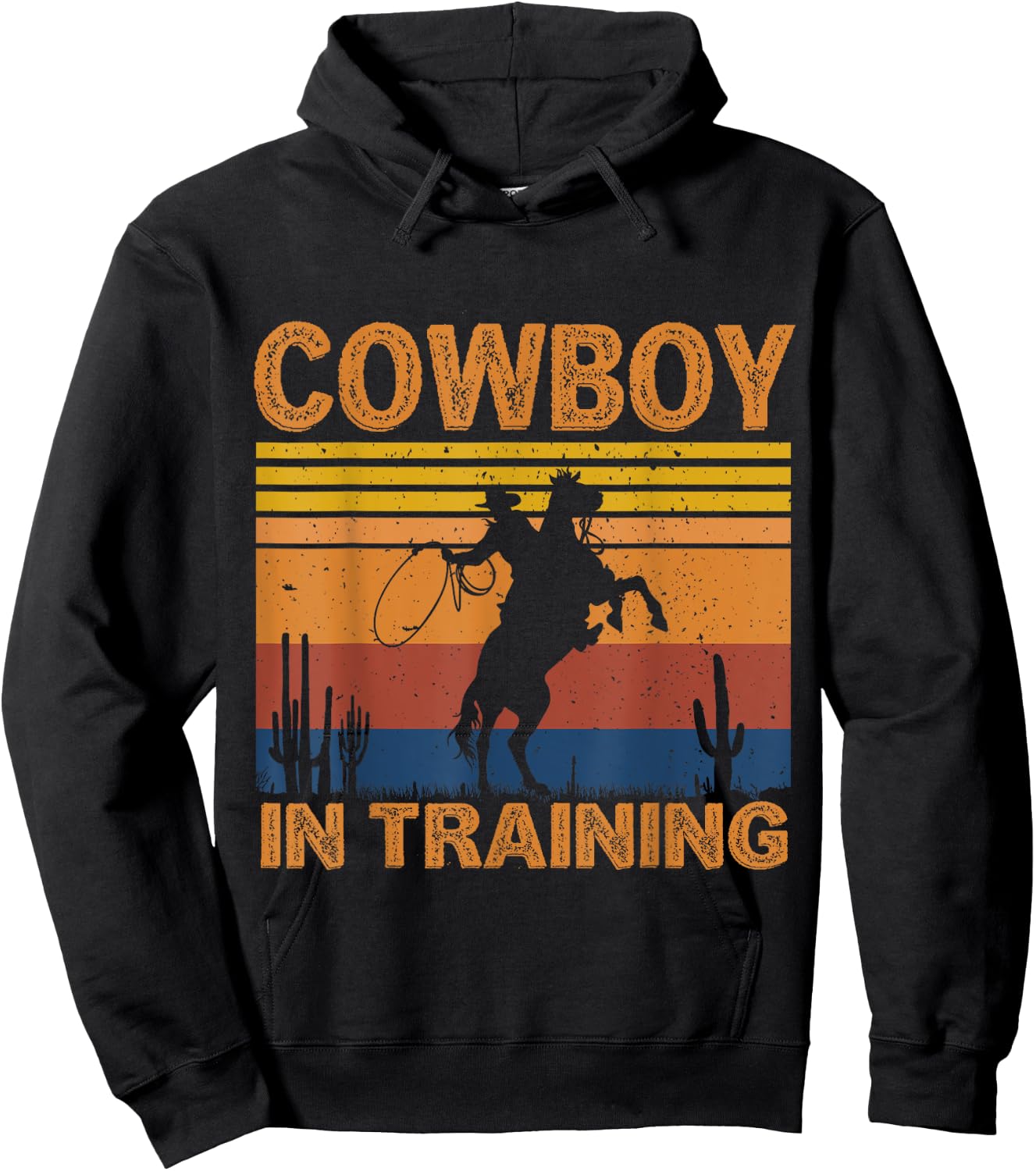 Cowboy in Training Future Rodeo Boy Horse Kids Hoodie - Hoodie | Black