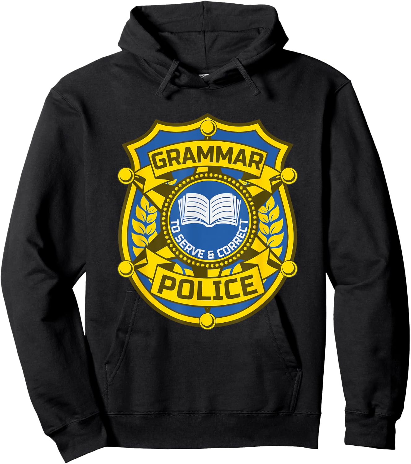 English Grammar Police Hoodie - Hoodie | Black