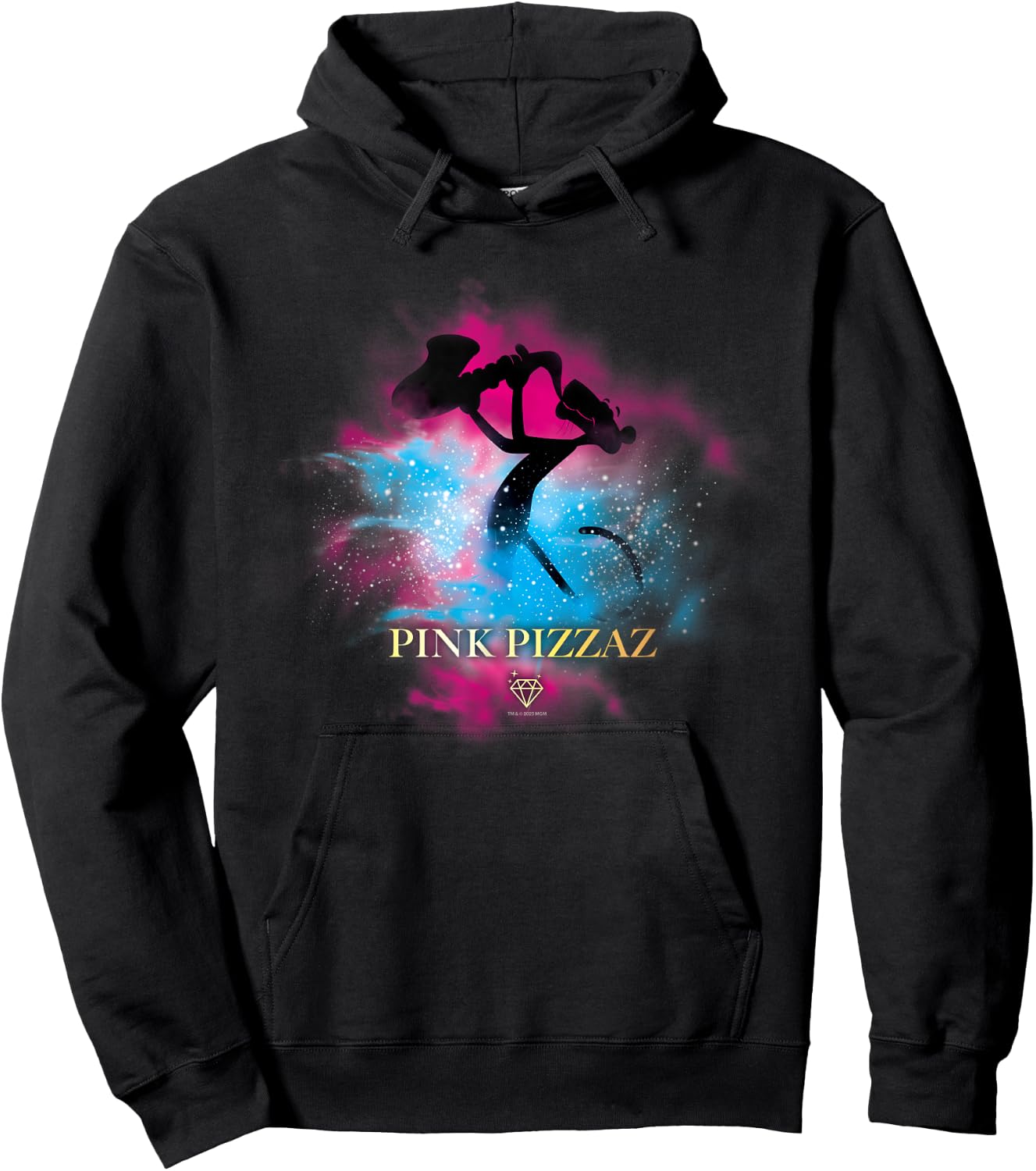 Pink Panther Pink Pizzaz Saxophone Silhouette Hoodie - Hoodie | Black