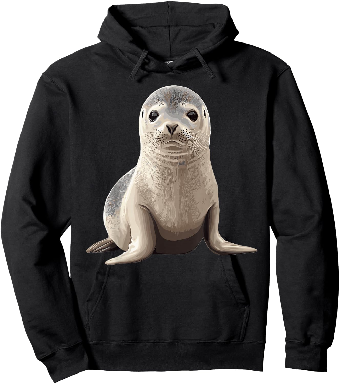 T-Shirt Hoodie - Hoodie | Black