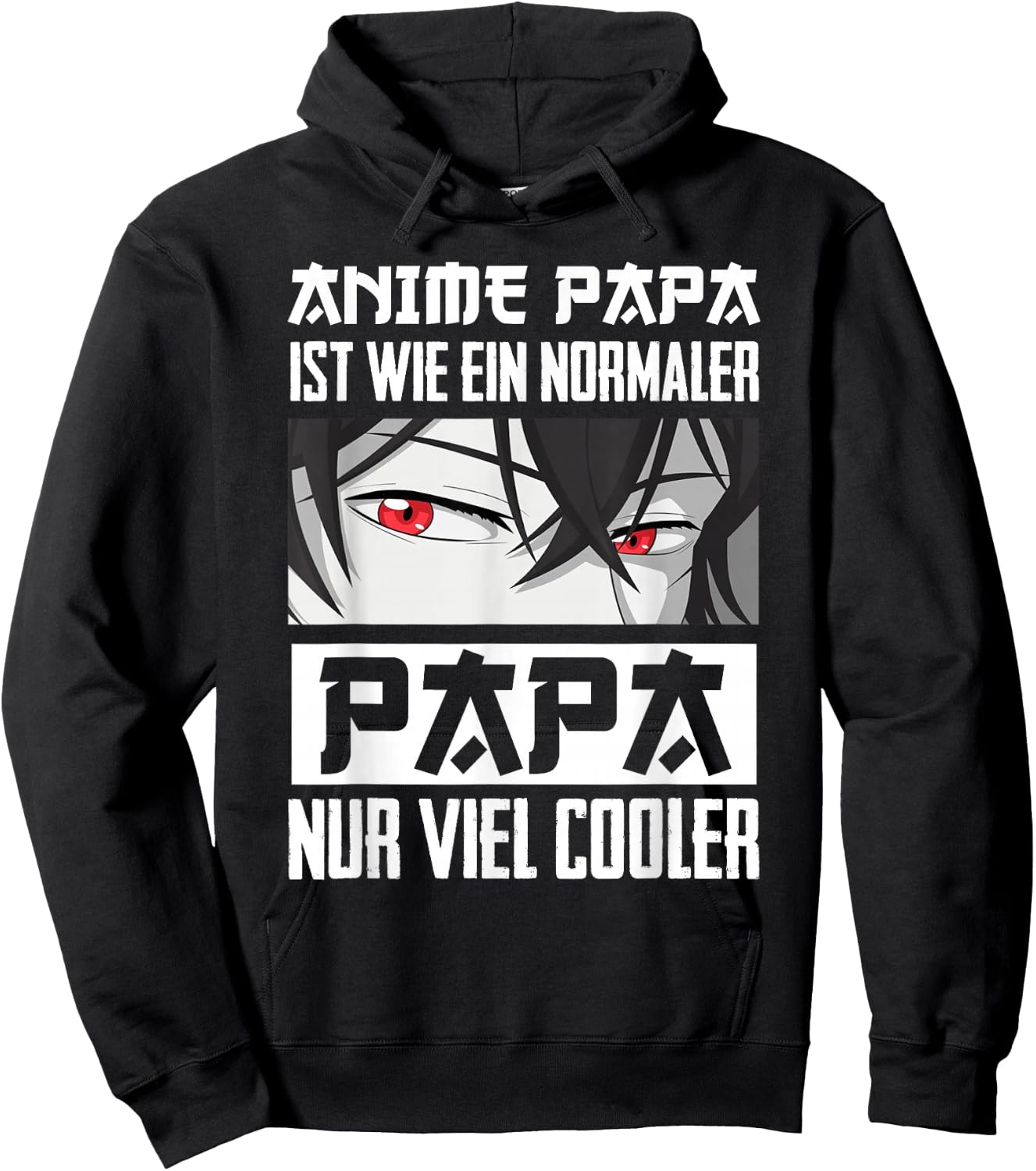 Anime Papa Lustiger Vatertag Anime und Manga Anime Vater Hoodie - Hoodie | Black