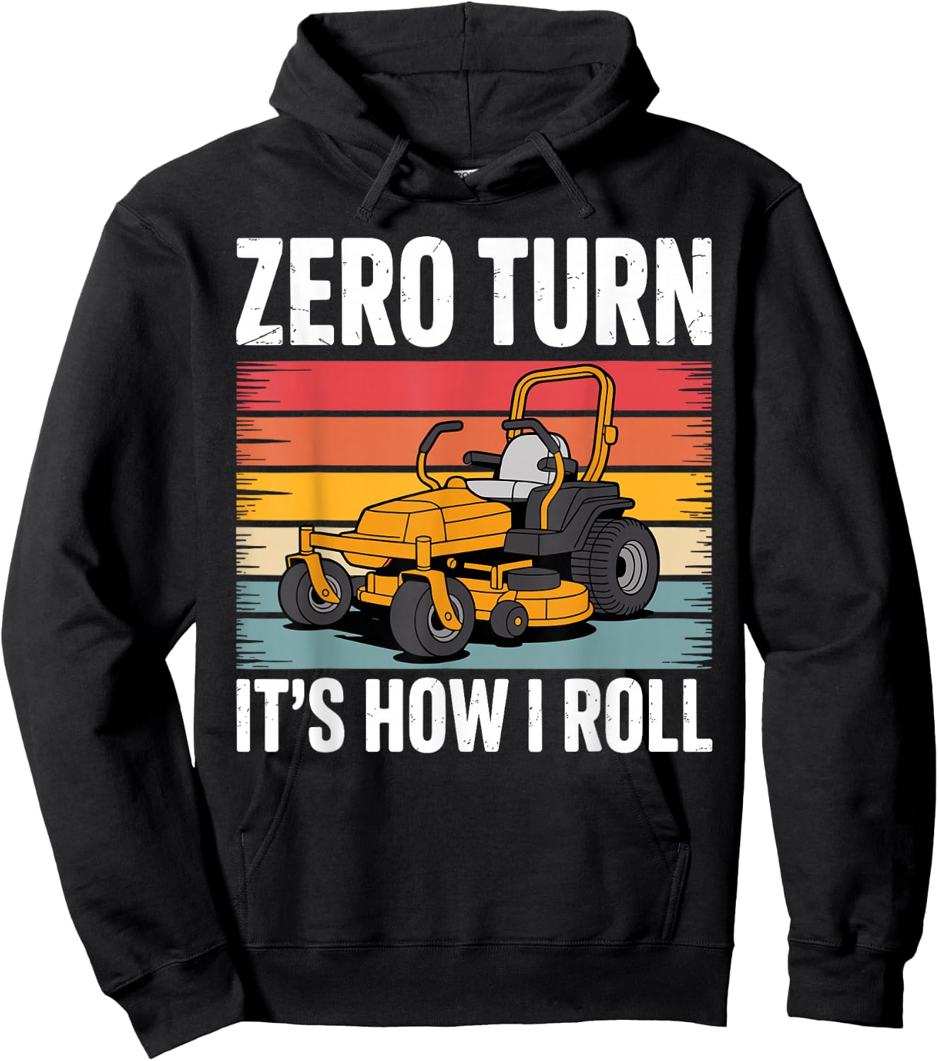 Zero Turn Mower Art Women Lawn Mower Zero Turn Hoodie - Hoodie | Black
