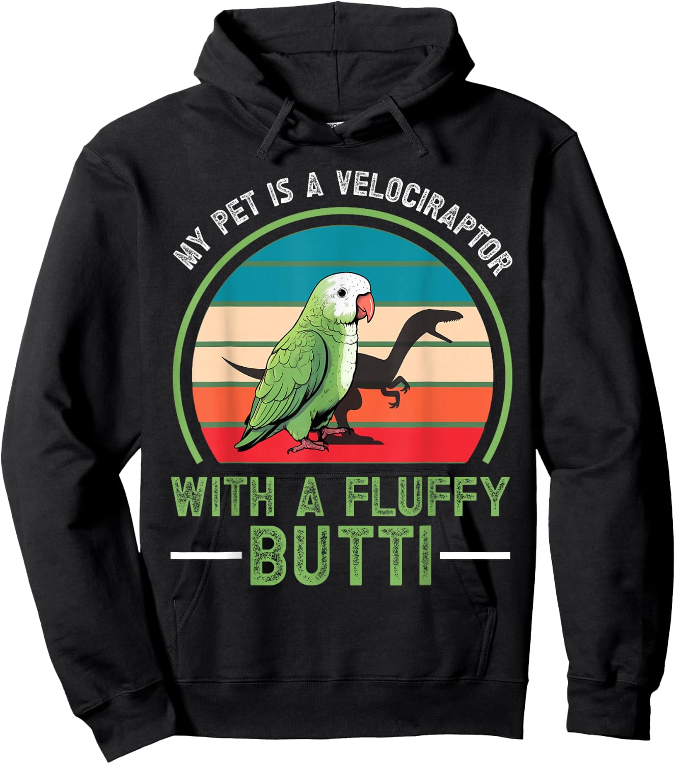 Quaker Parrot Hoodie - Hoodie | Black