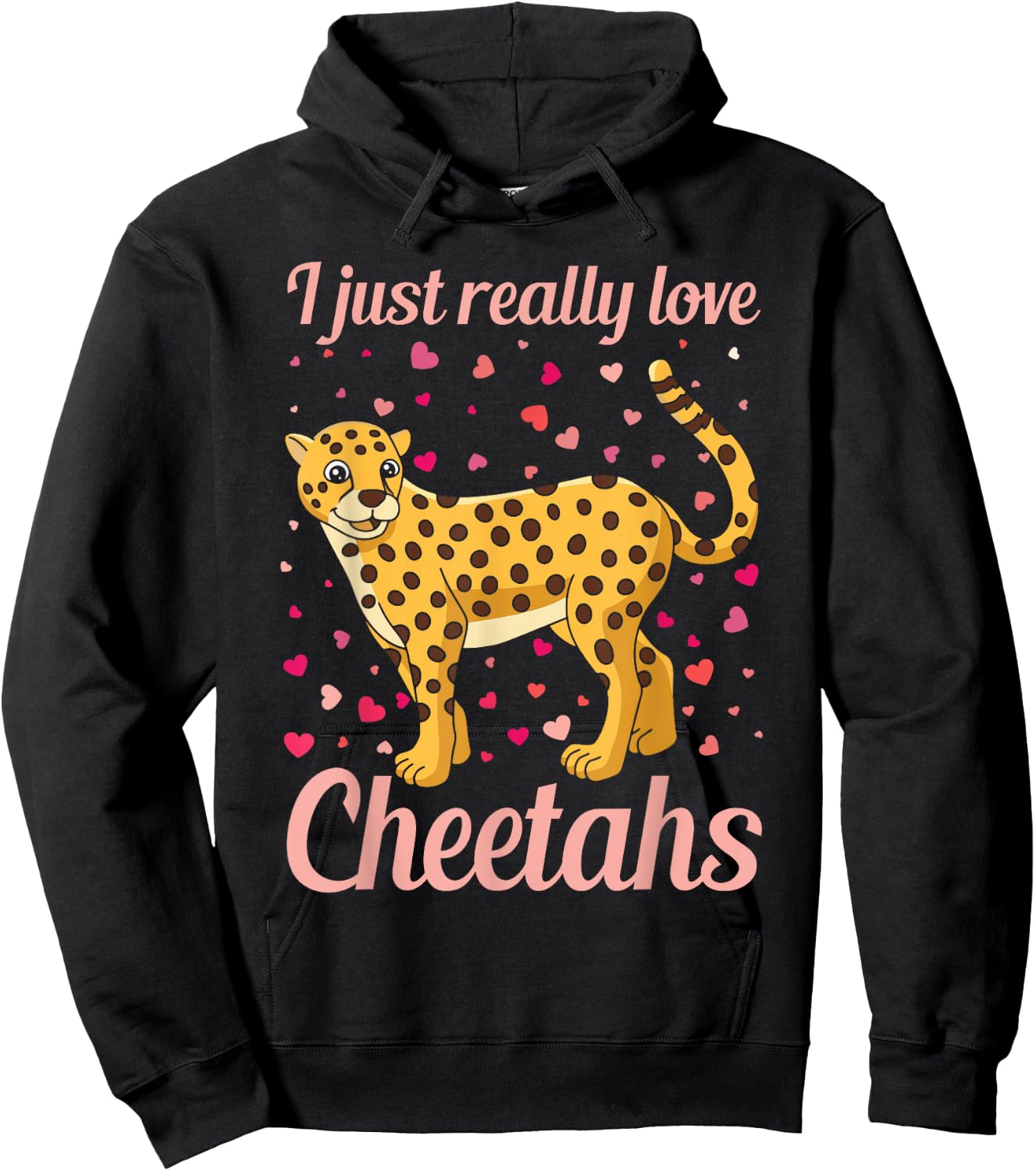 Leopard Cheetah Wild Cat Hoodie - Hoodie | Black
