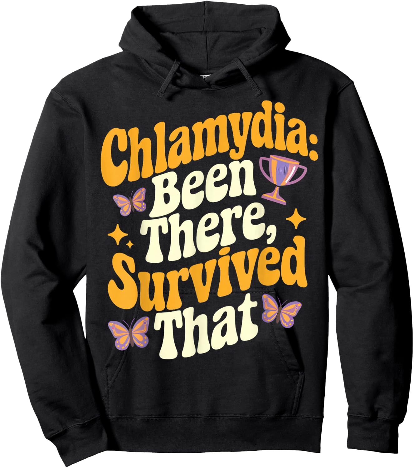 There Survived That - Chlamydia Survivor Chlamydia Hoodie - Hoodie | Black