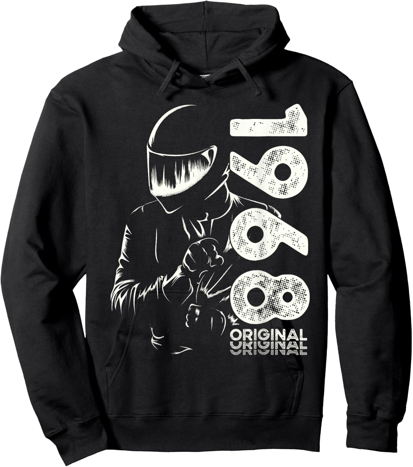 53rd Birthday Man Motorcycle Biker Biker 1968 Hoodie - Hoodie | Black