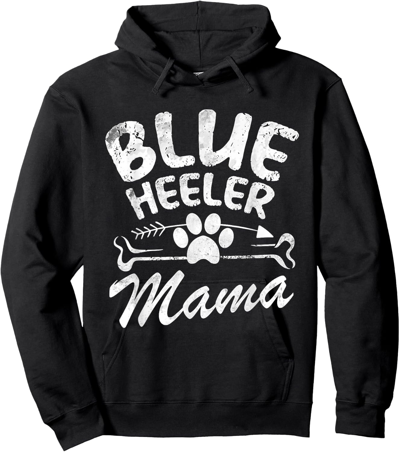 Blue Heeler Mama Best Dog Owner Gift Mom Ever Mother Day Men Women Hoodie - Hoodie | Black