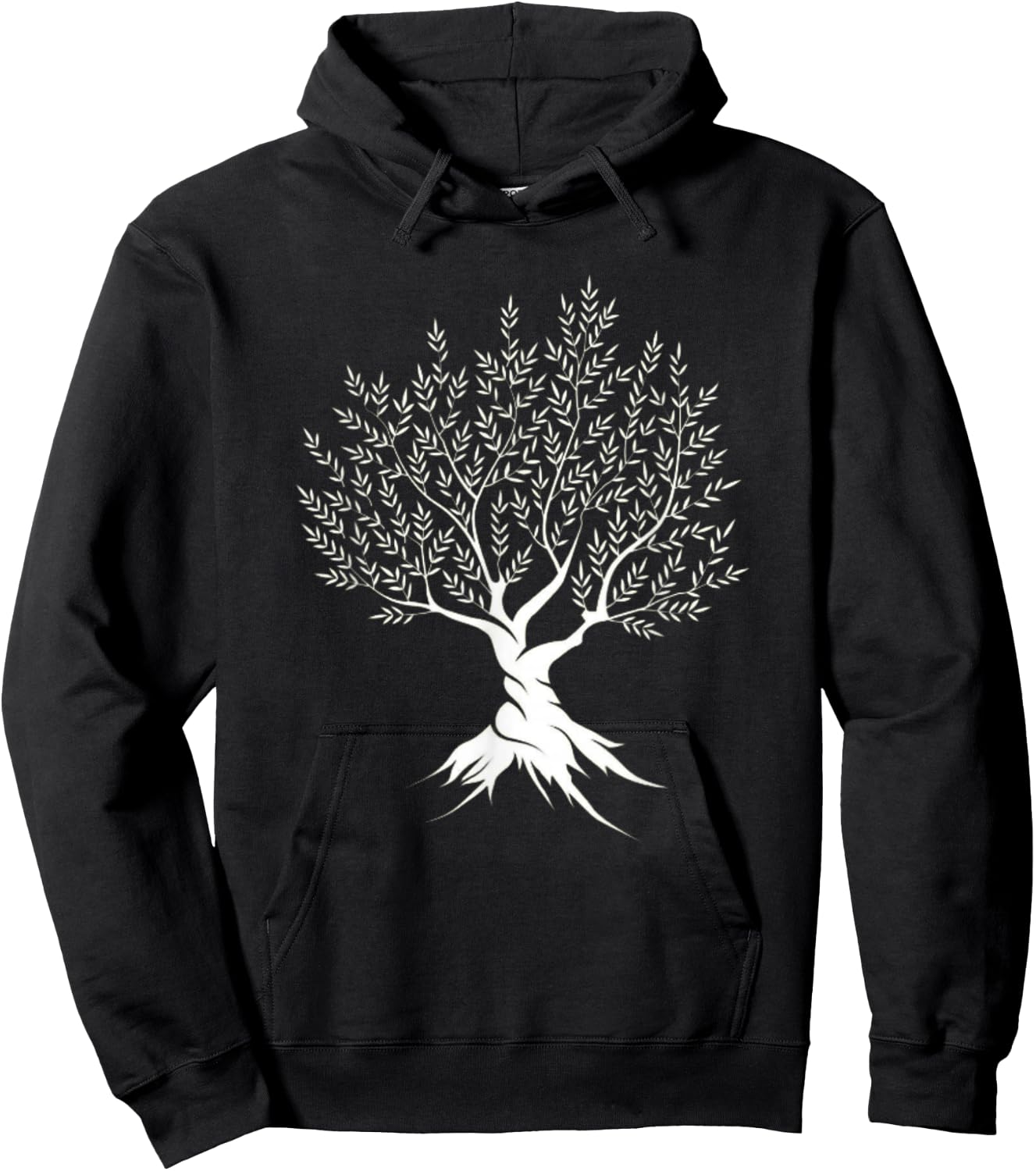 Olive Tree Vintage Mediterranean Nature Graphic Hoodie - Hoodie | Black