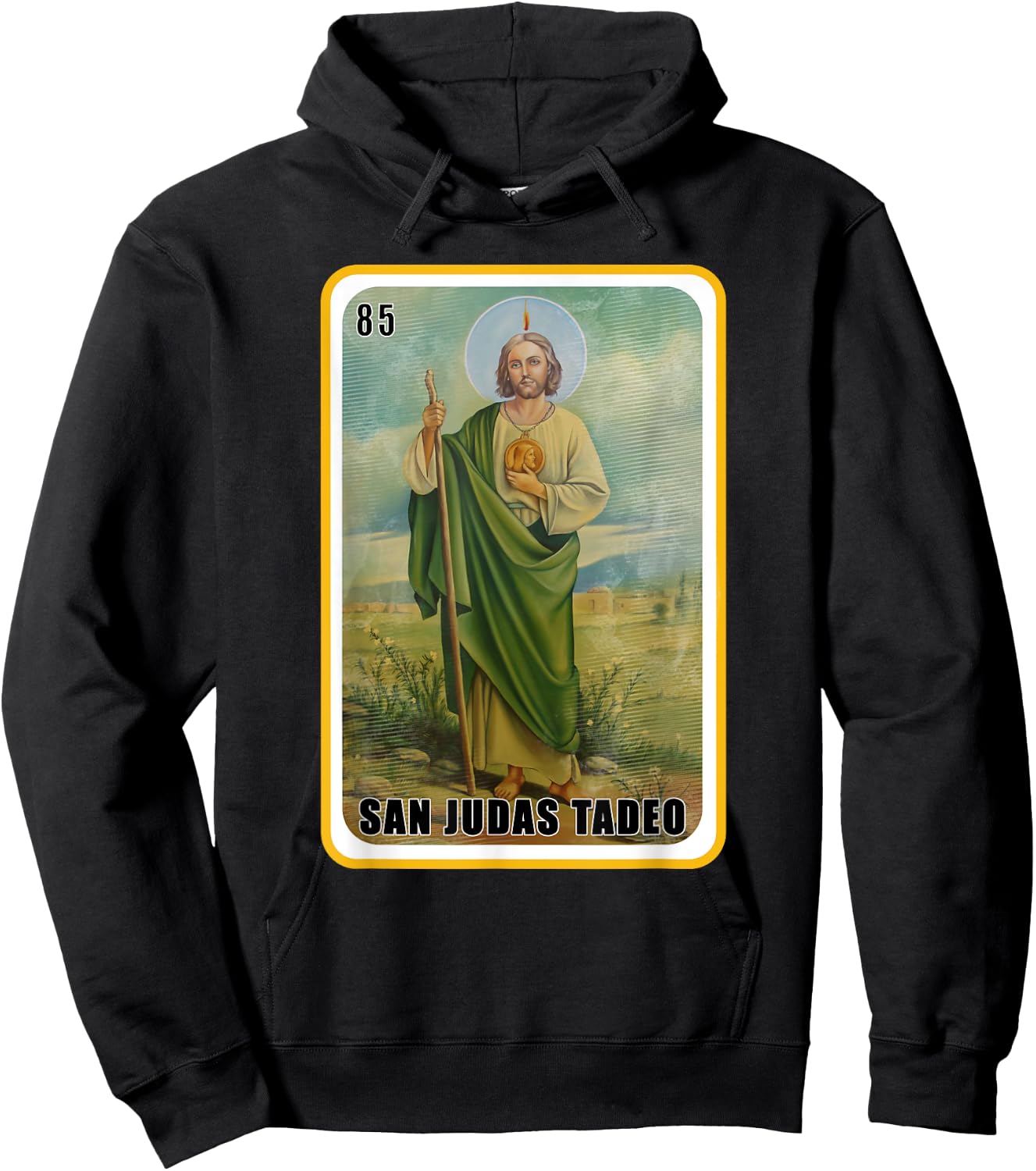 Funny Spanish-Mexican Bingo Gifts - San Judas Tadeo Hoodie - Hoodie | Black