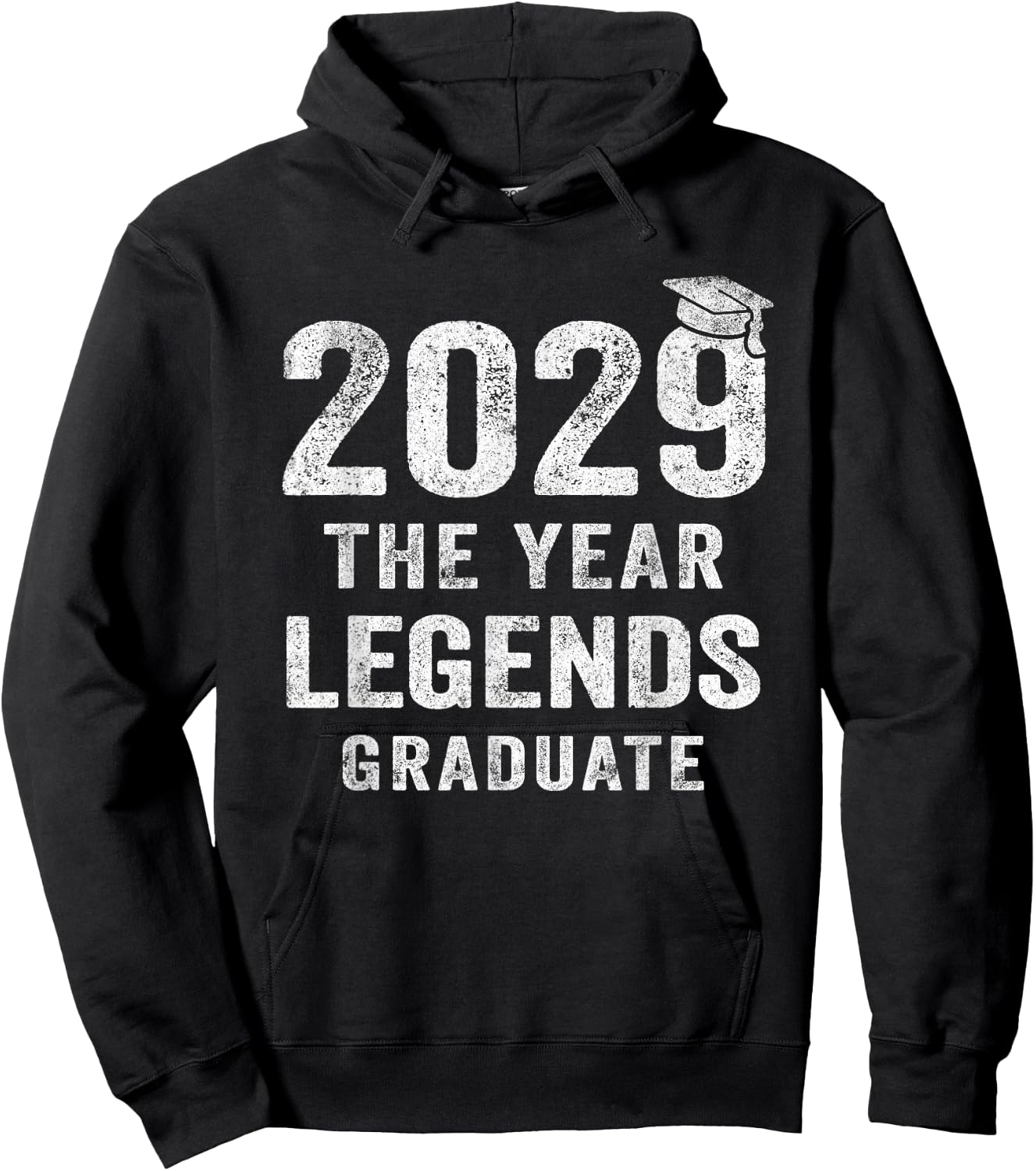 Senior 2029 The Year Legends Graduate Class of 2029 Hoodie - Hoodie | Black