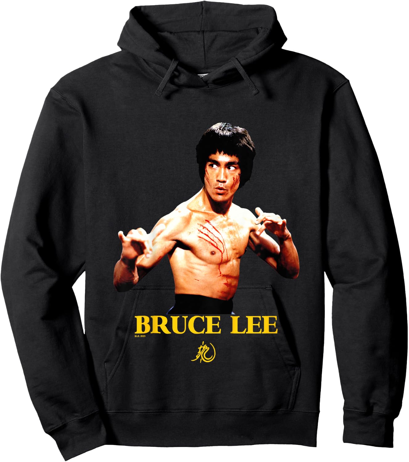 Kids Bruce Lee Enter The Dragon, an Iconic Photo for Kids , Black, S Hoodie - Hoodie | Black