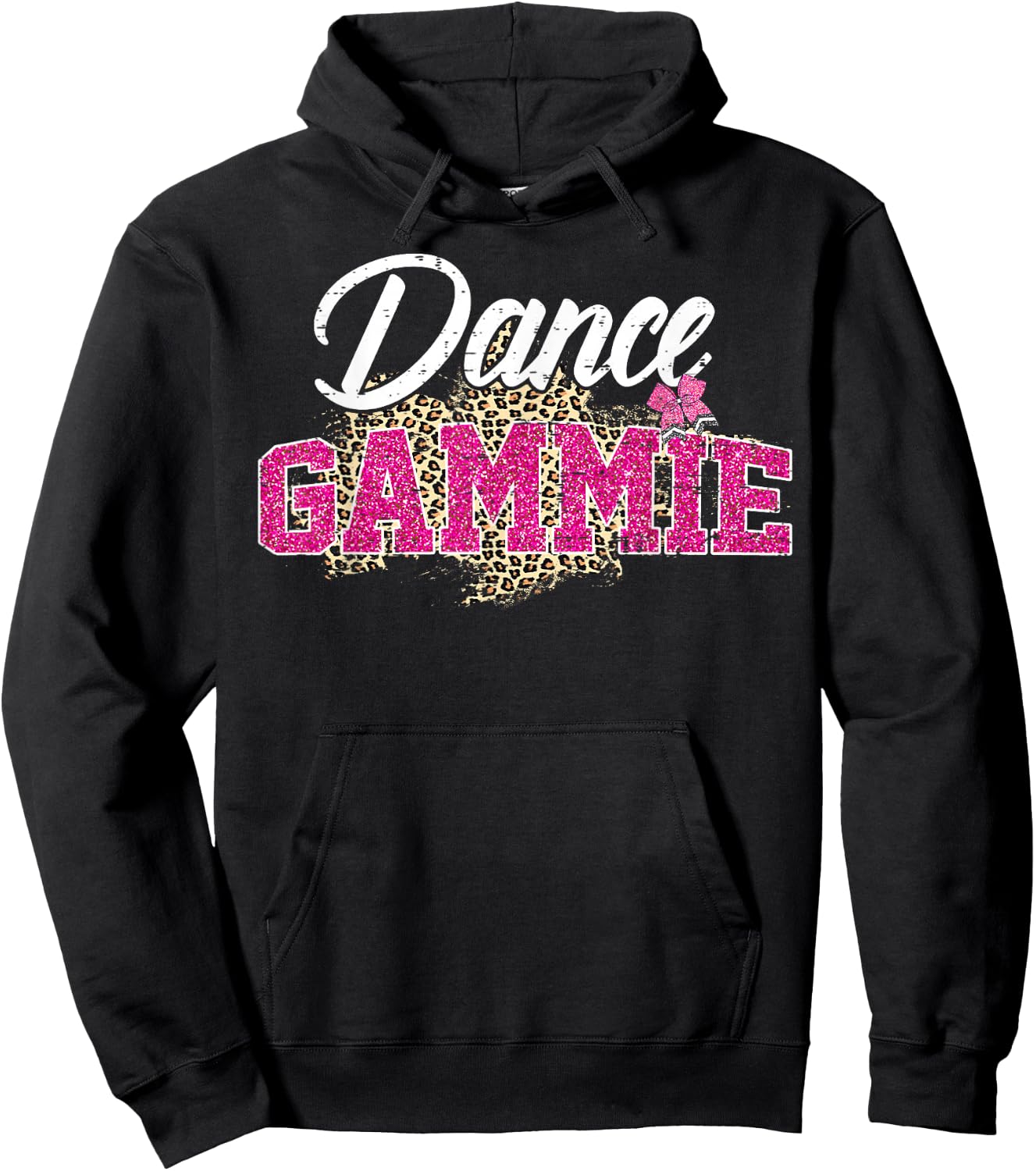 Dance Gammie Leopard Funny Dancing Gammie Mother's Day Hoodie - Hoodie | Black
