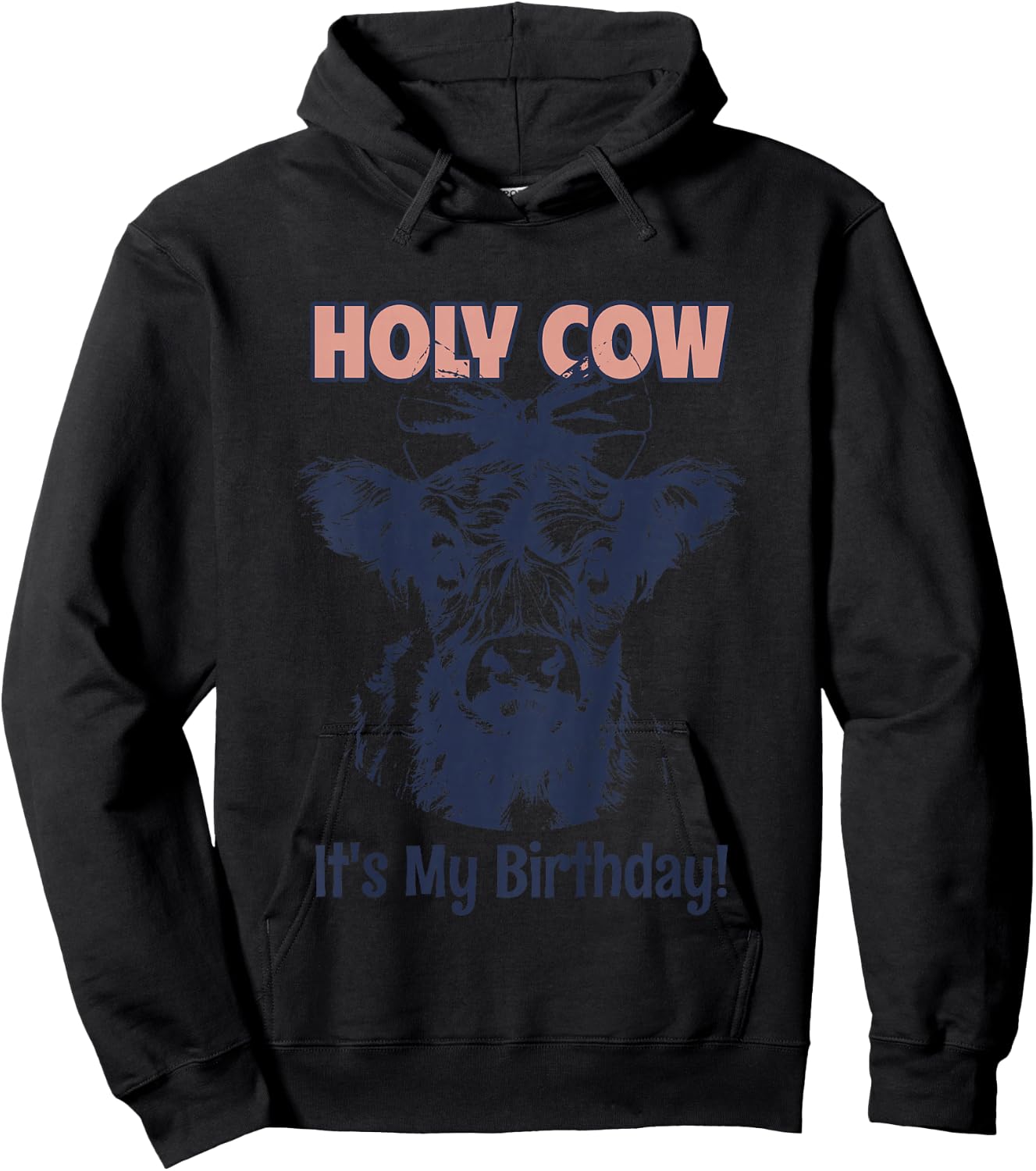Bday Moo Kids Hoodie - Hoodie | Black