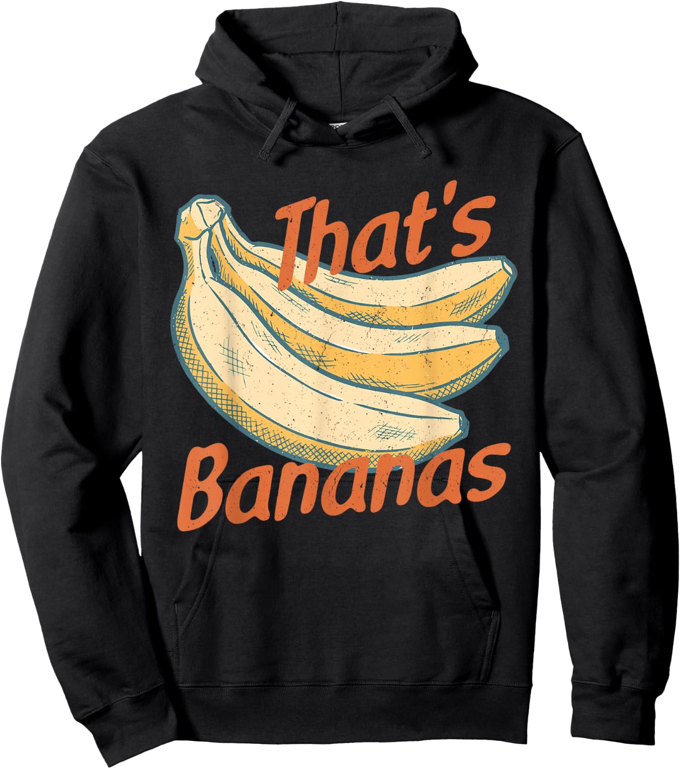 That's Bananas Funny Banana Women Kids Hoodie - Hoodie | Black