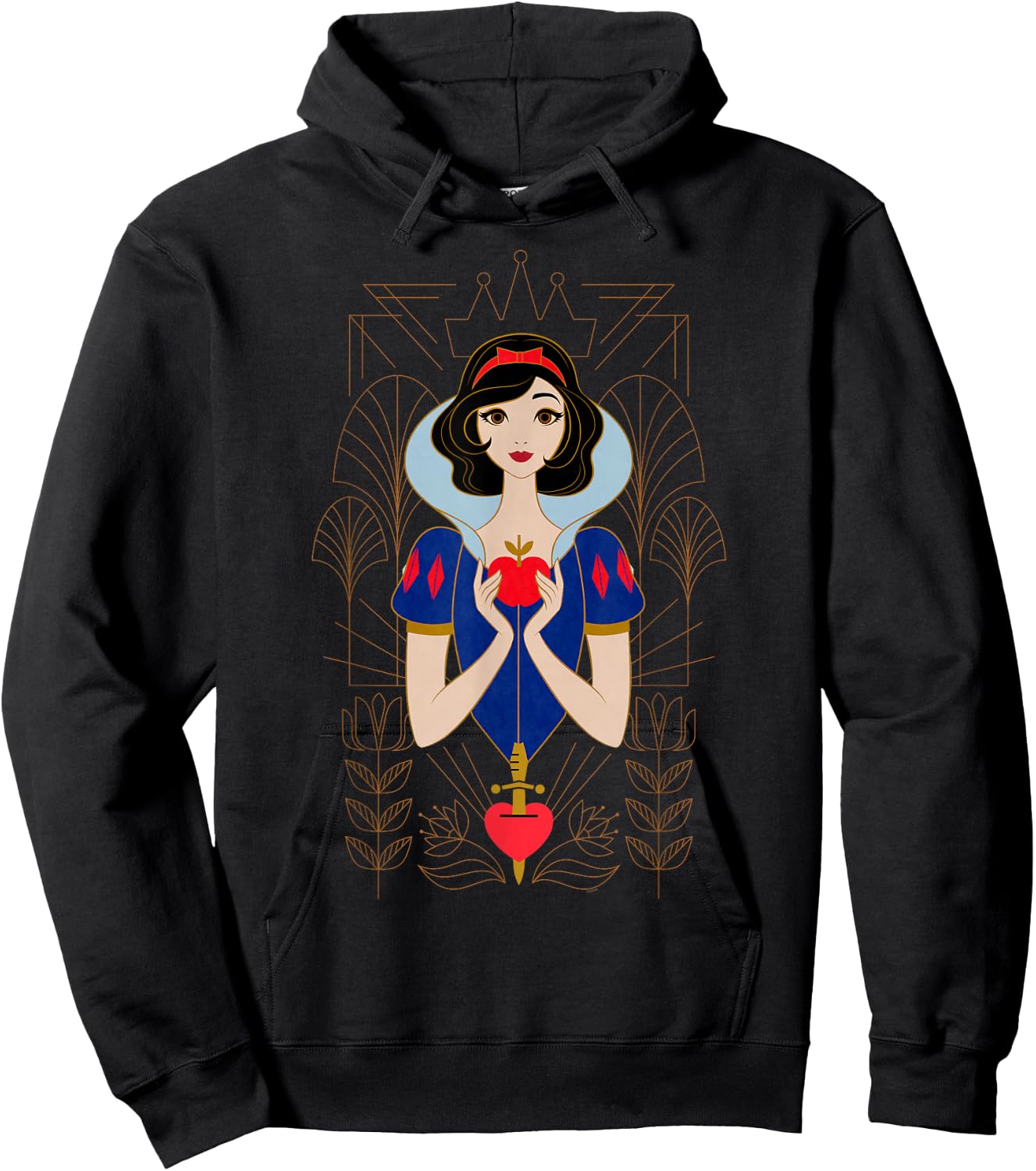 Disney Princess Snow White Modern Art Deco Style Hoodie - Hoodie | Black