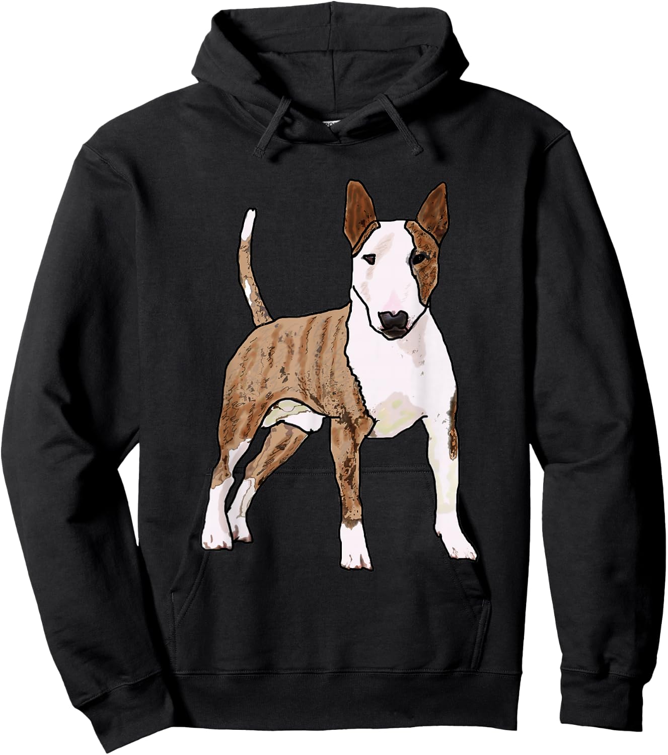 Mark Ewbie Designs English Bull Terrier -Kids Black Small Classic Fit Short Sleeve Hoodie - Hoodie | Black