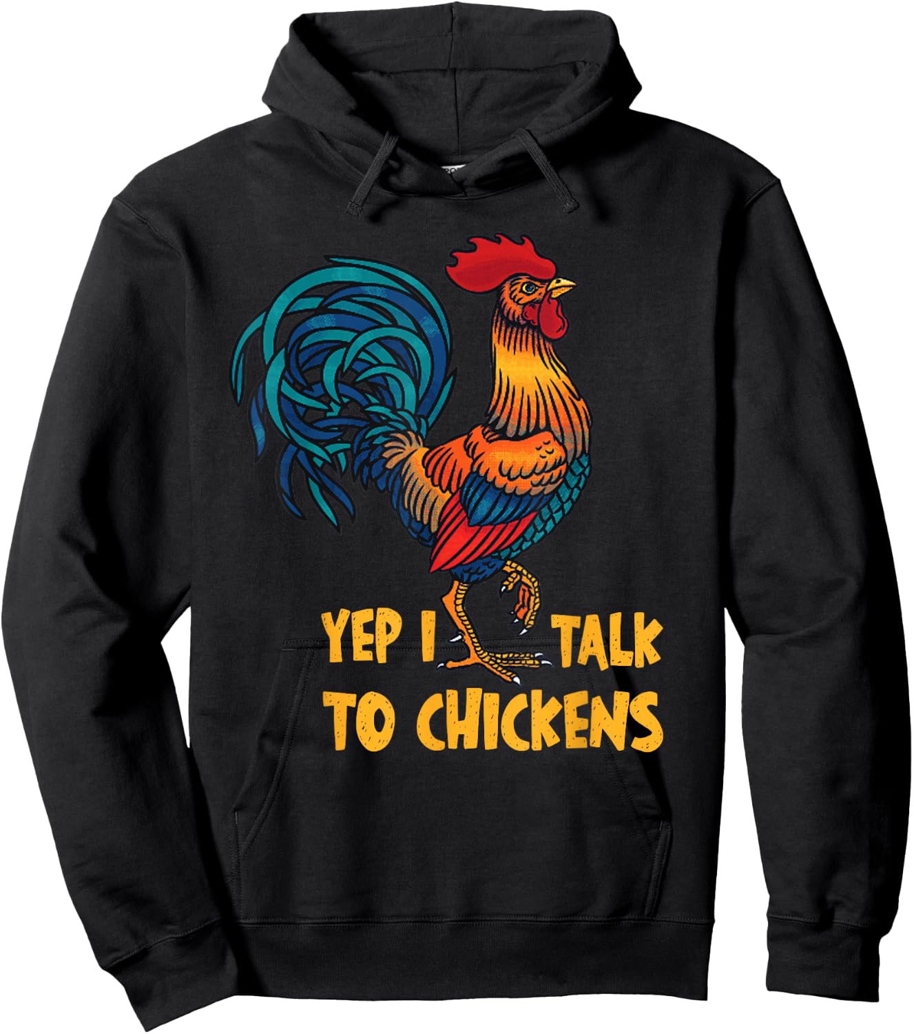 Funny Chicken Women Crazy Chicken Farmer Lovers Hoodie - Hoodie | Black
